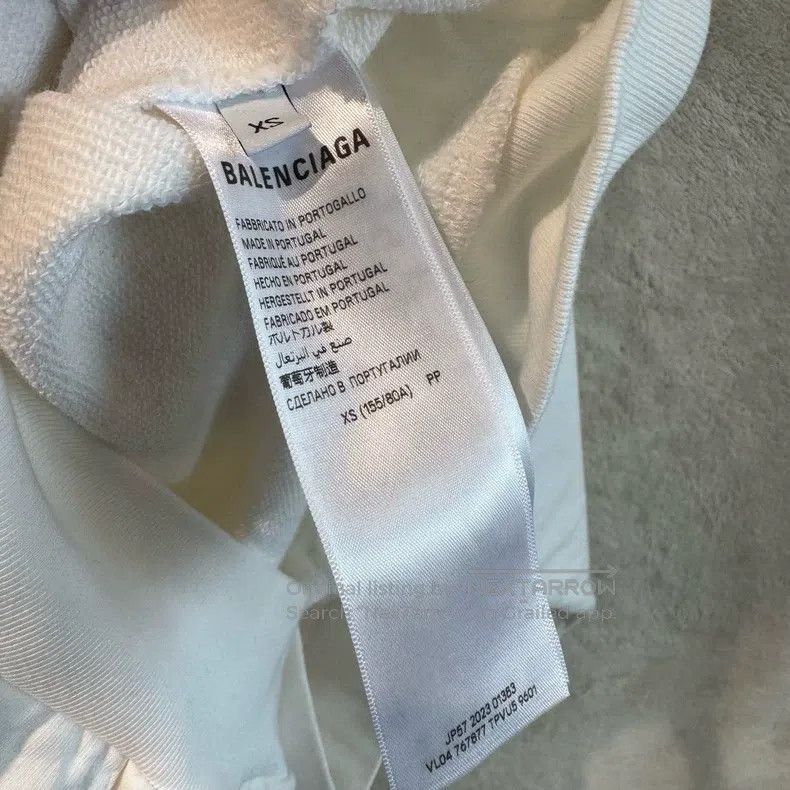 Balenciaga Balenciaga Letter Printed Casual Hooded Sweatshirt with Lo Size US XS / EU 42 / 0 - 6 Thumbnail