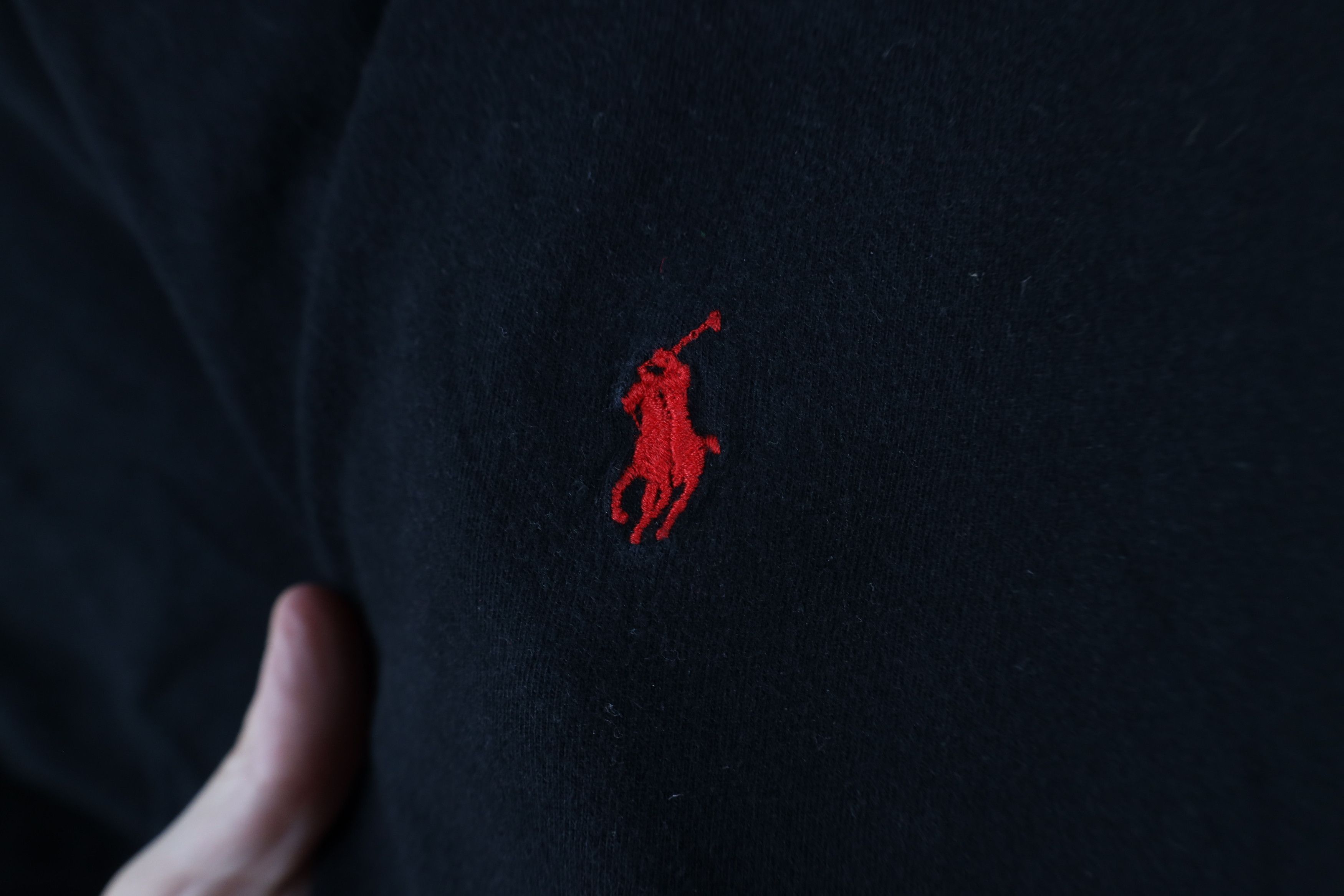 Ralph Lauren × Vintage Vintage Ralph Lauren Short Sleeve T-Shirt Black Cotton Size US XL / EU 56 / 4 - 4 Thumbnail