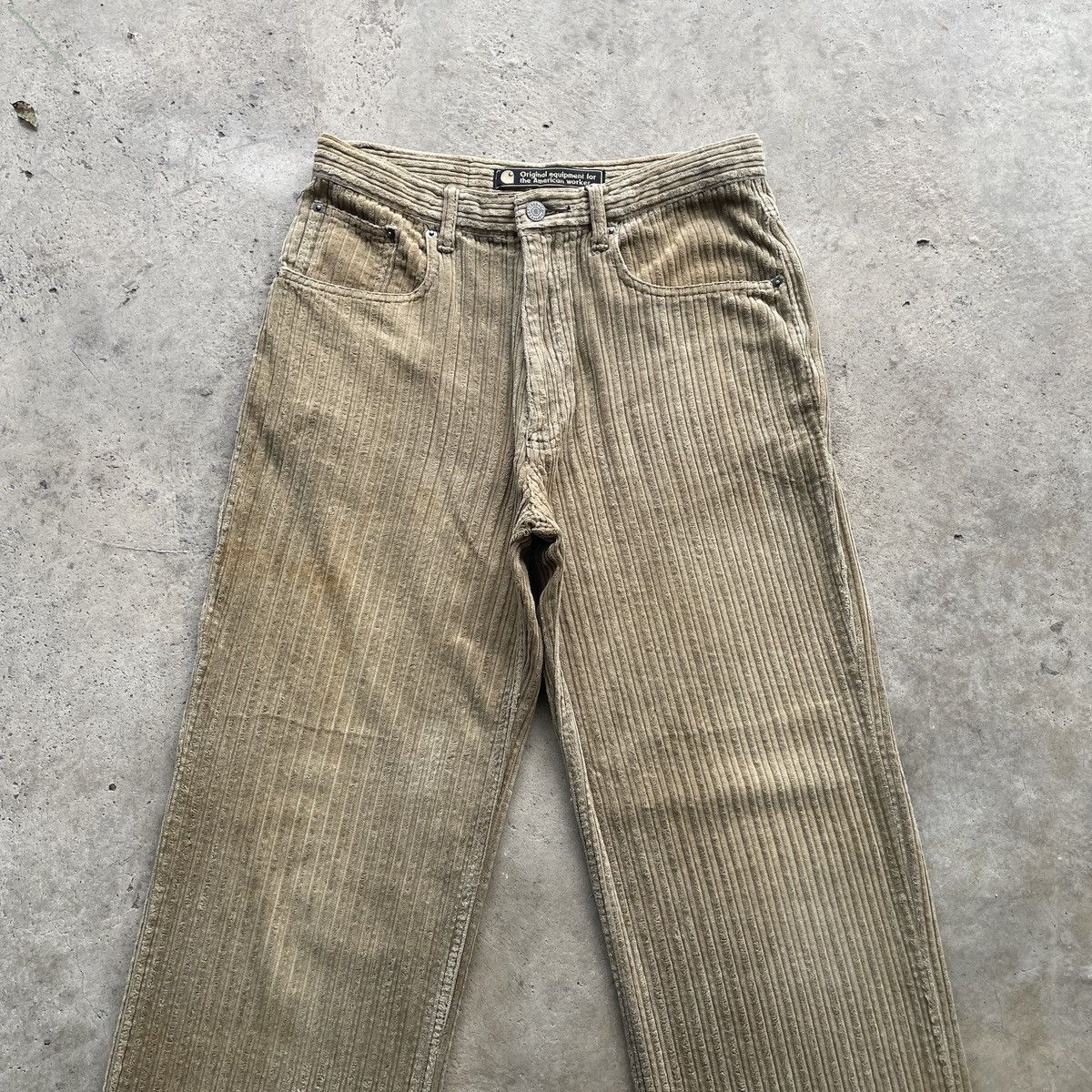 Carhartt W30 Vintage Carhartt Corduroi Faded Brown Trousers Pants Size US 30 / EU 46 - 4 Thumbnail