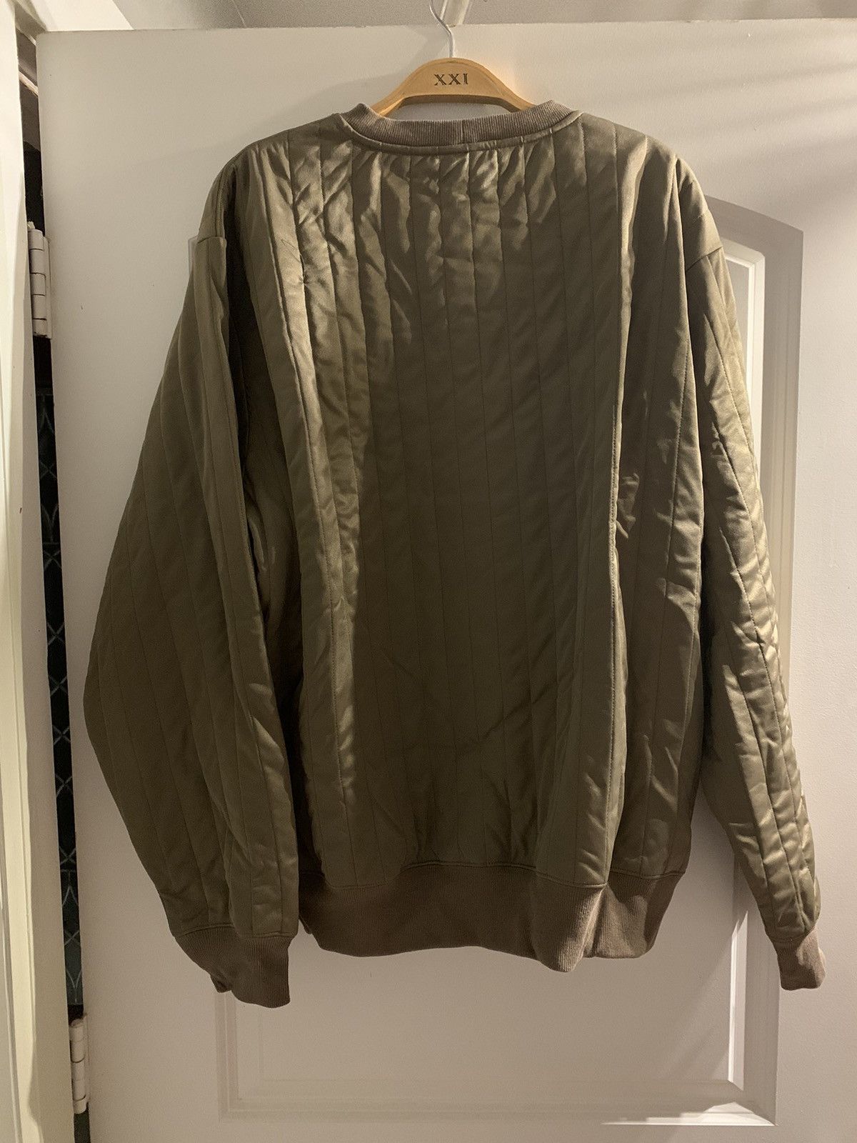 Helmut Lang Helmut Lang sheer quilted sweatshirt crewneck Size US L / EU 52-54 / 3 - 6 Thumbnail