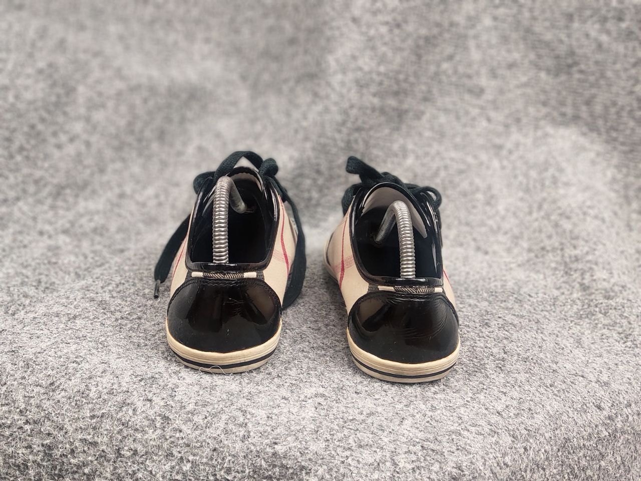 Burberry Burberry Design Nova check Canvas Leather Cap Toe Sneakers Size US 9 / IT 39 - 9 Thumbnail