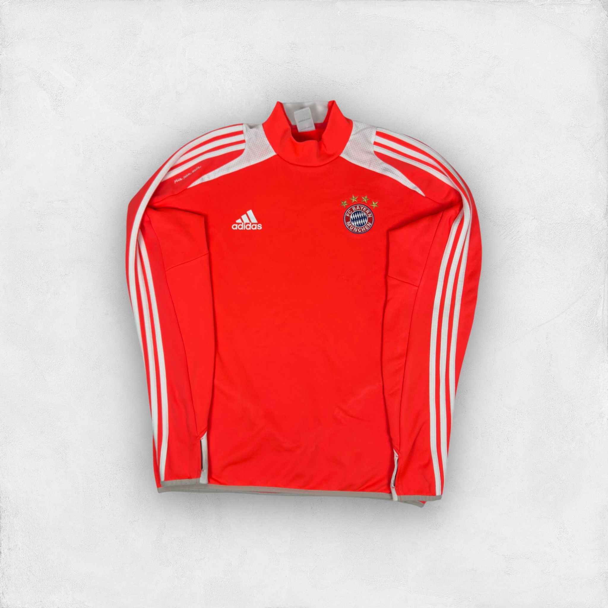 Adidas Adidas Mens Red Mock Neck FC Bayern Munich Sweatshirt Medium Size US M / EU 48-50 / 2 - 1 Thumbnail