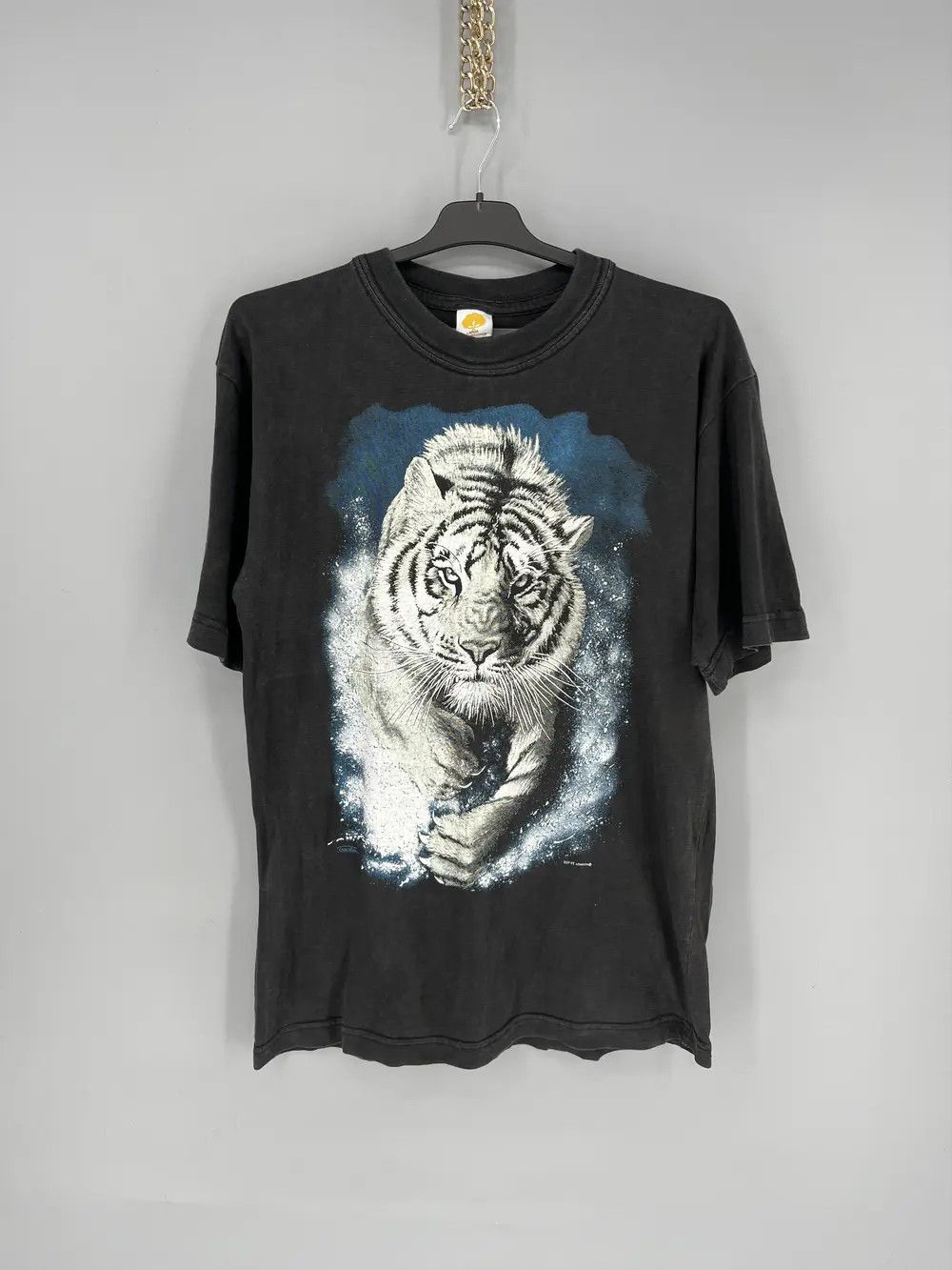 Other Vintage Y2K 90s Tiger Face Boxy Fit Tee Zip It London Size US L / EU 52-54 / 3 - 1 Thumbnail