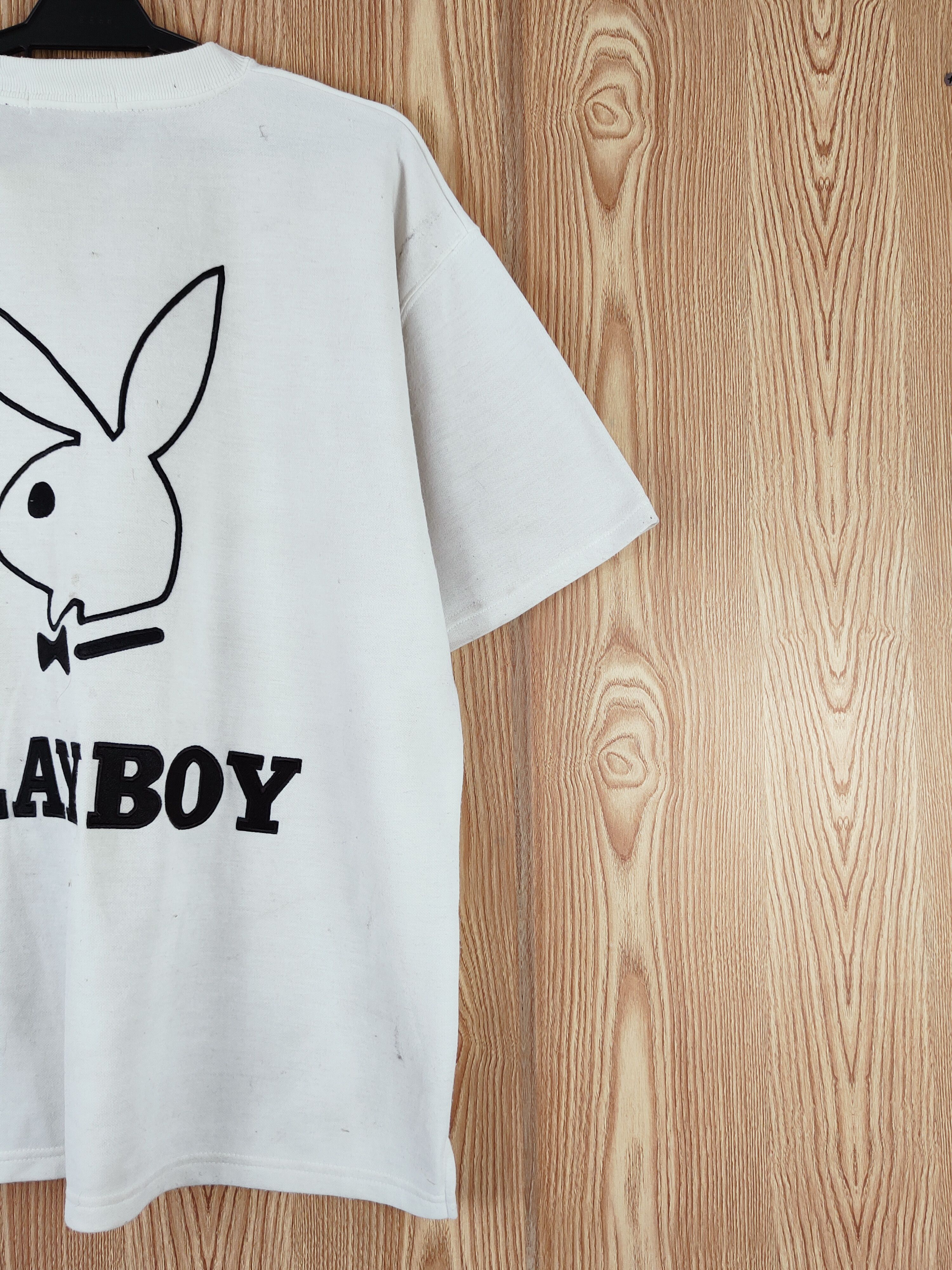 Playboy Playboy vintage White Short Sleeve T-shirts #W590 Size US L / EU 52-54 / 3 - 3 Thumbnail