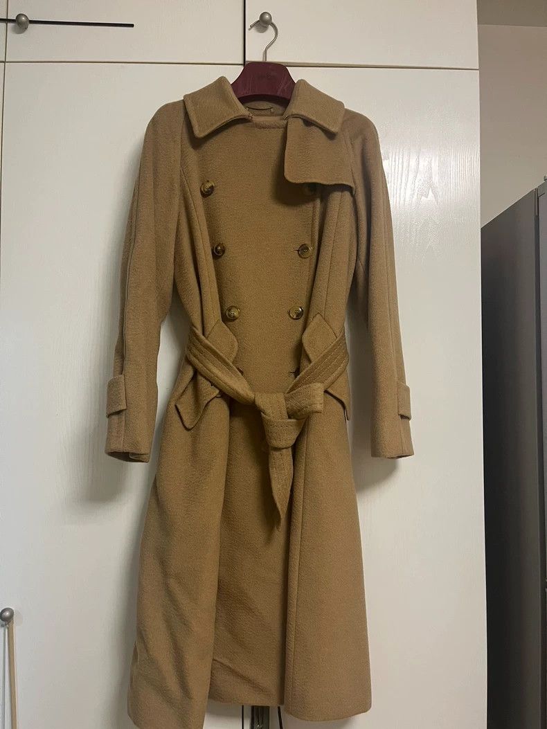 Max Mara Max Mara Poster classic camel double-breasted Size L / US 10 / IT 46 - 2 Thumbnail