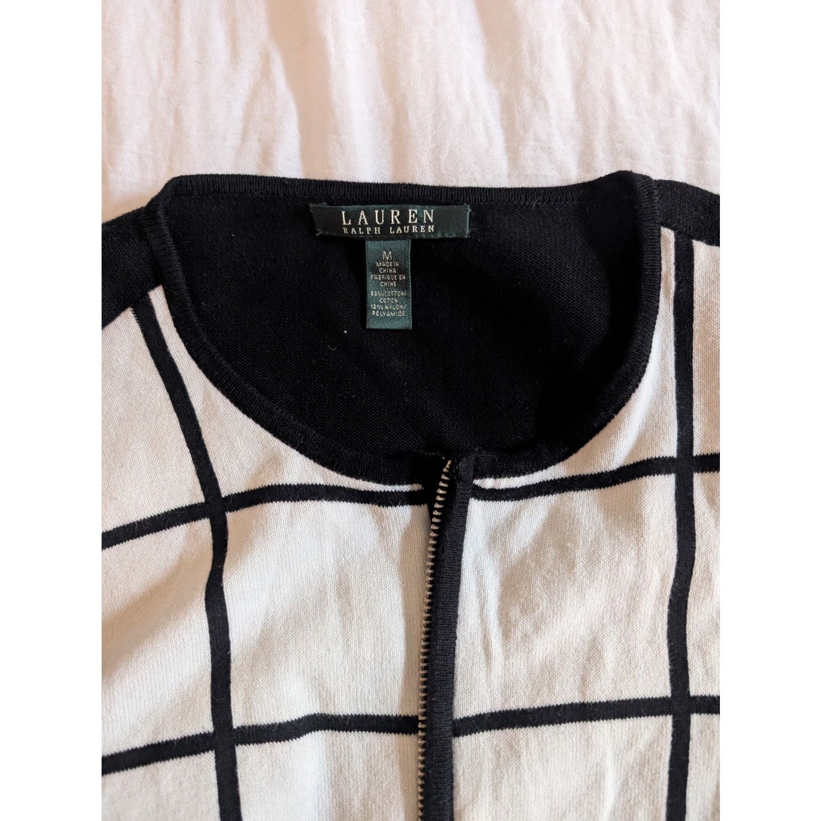 Ralph Lauren Lauren Ralph Lauren Black & White Windowpane Jacket Size M / US 6-8 / IT 42-44 - 3 Thumbnail