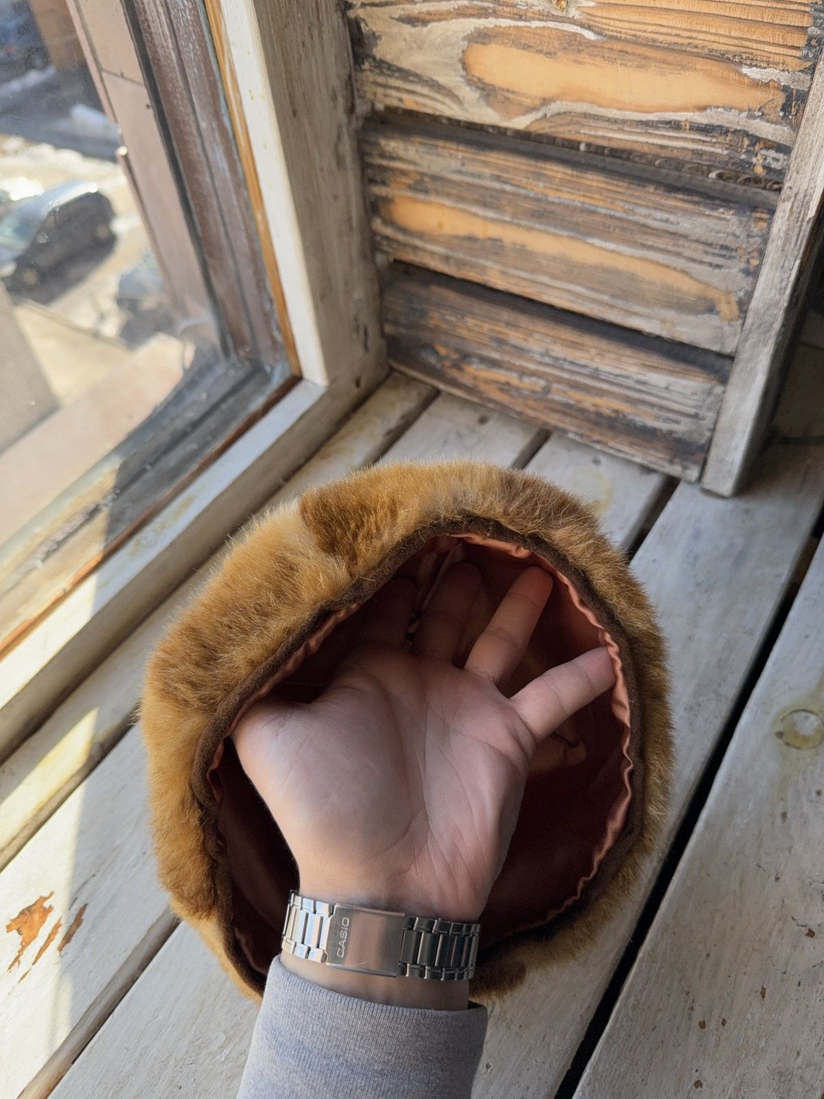 Japanese Brand 90s Vintage Brown Fur Beret Hat Y2K Russian Style Unisex Size ONE SIZE - 5 Thumbnail