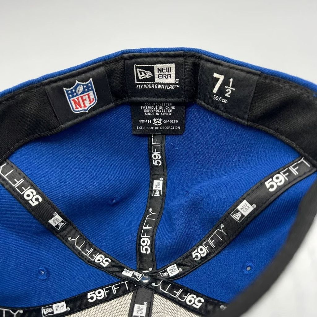 New Era Indianapolis Colts Hat Men 7 1/2 59Fifty New Era NFL Fitted Size ONE SIZE - 7 Thumbnail