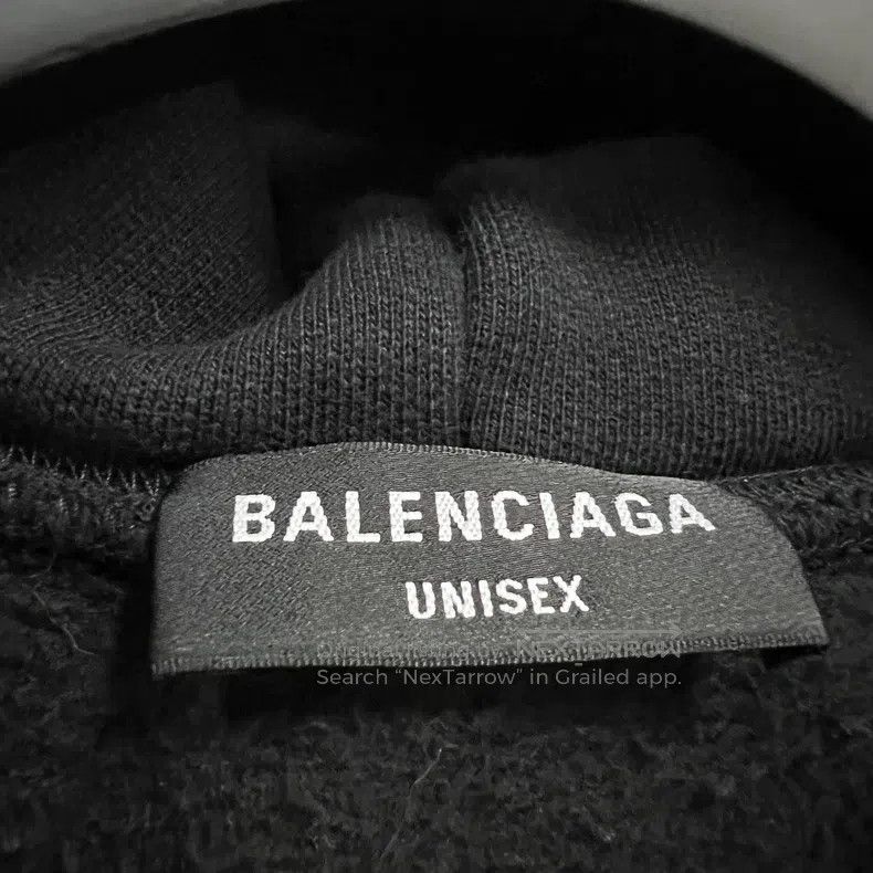 Balenciaga Balenciaga Black Printed Logo Hoodie Size US S / EU 44-46 / 1 - 4 Thumbnail