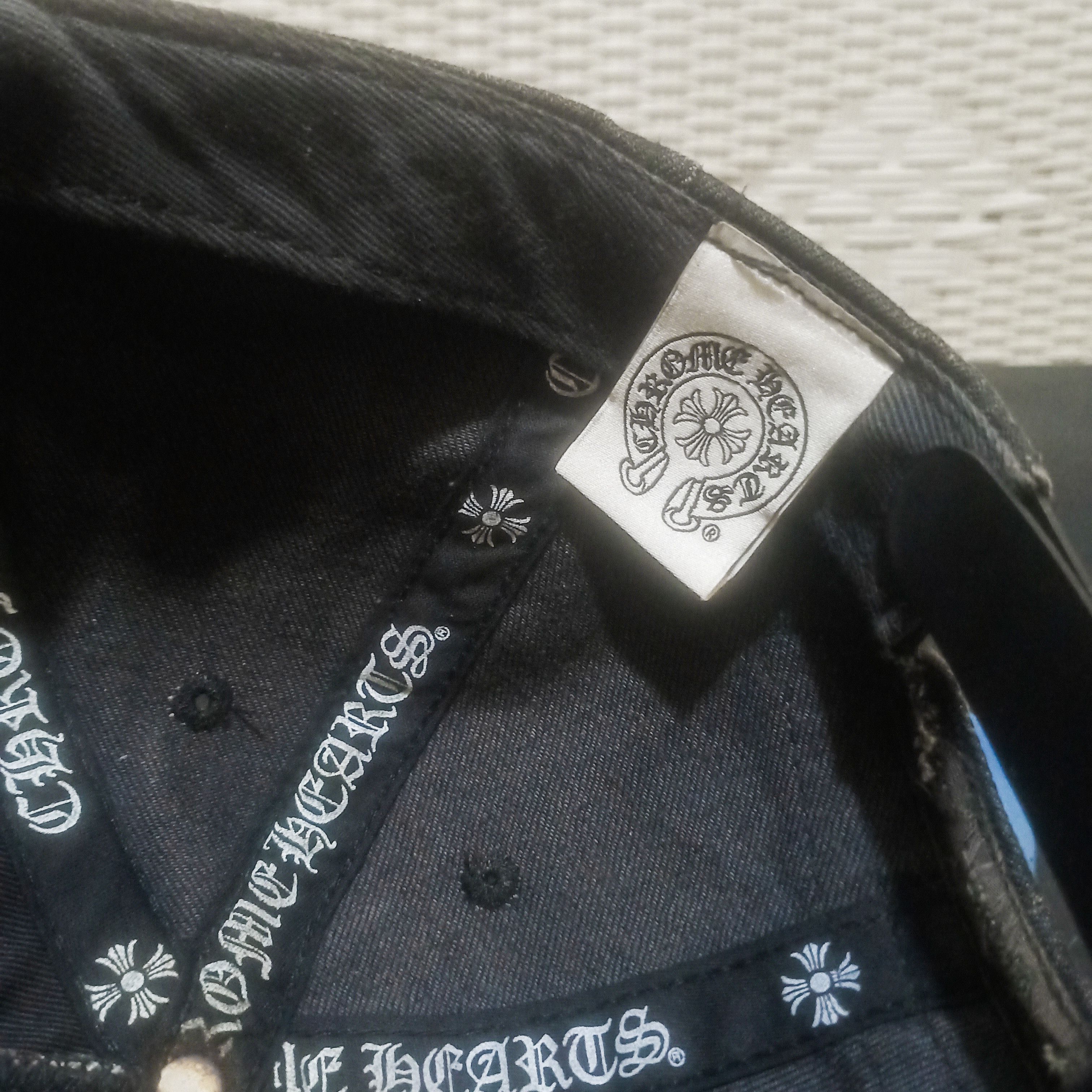 Chrome Hearts × Vintage Vintage 2000s Chrome Hearts Washed Denim Horseshoe Logo Size ONE SIZE - 5 Thumbnail