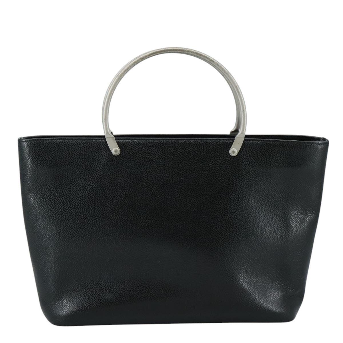 Chanel Chanel Caviar Skin Black CC Handbag Size ONE SIZE - 2 Thumbnail