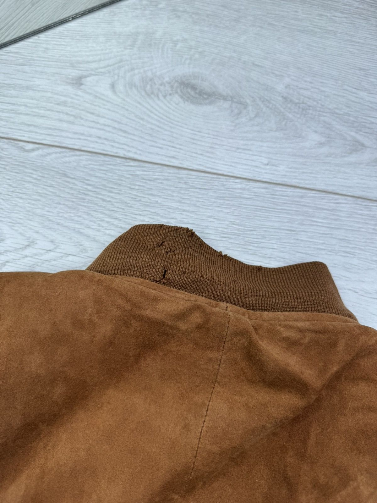 Hysteric Glamour CRAZY RICK OWENS STYLE SUEDE LEATHER JACKET FUR HOOD SWAG Size US M / EU 48-50 / 2 - 10 Thumbnail