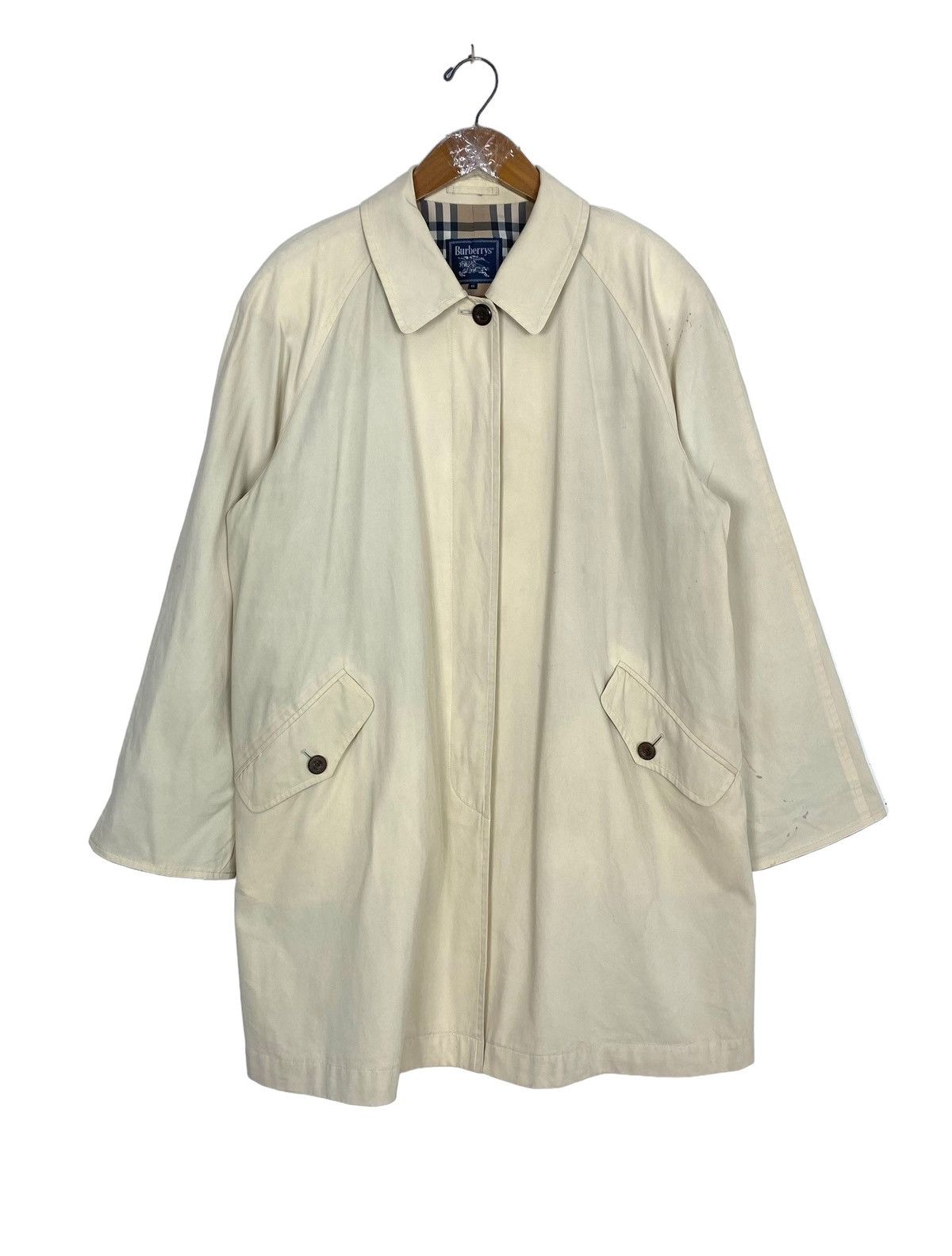 Burberry Rare‼️ Vtg Burberry’s Novacheck Trench Coat Made in Japan Size L / US 10 / IT 46 - 2 Thumbnail