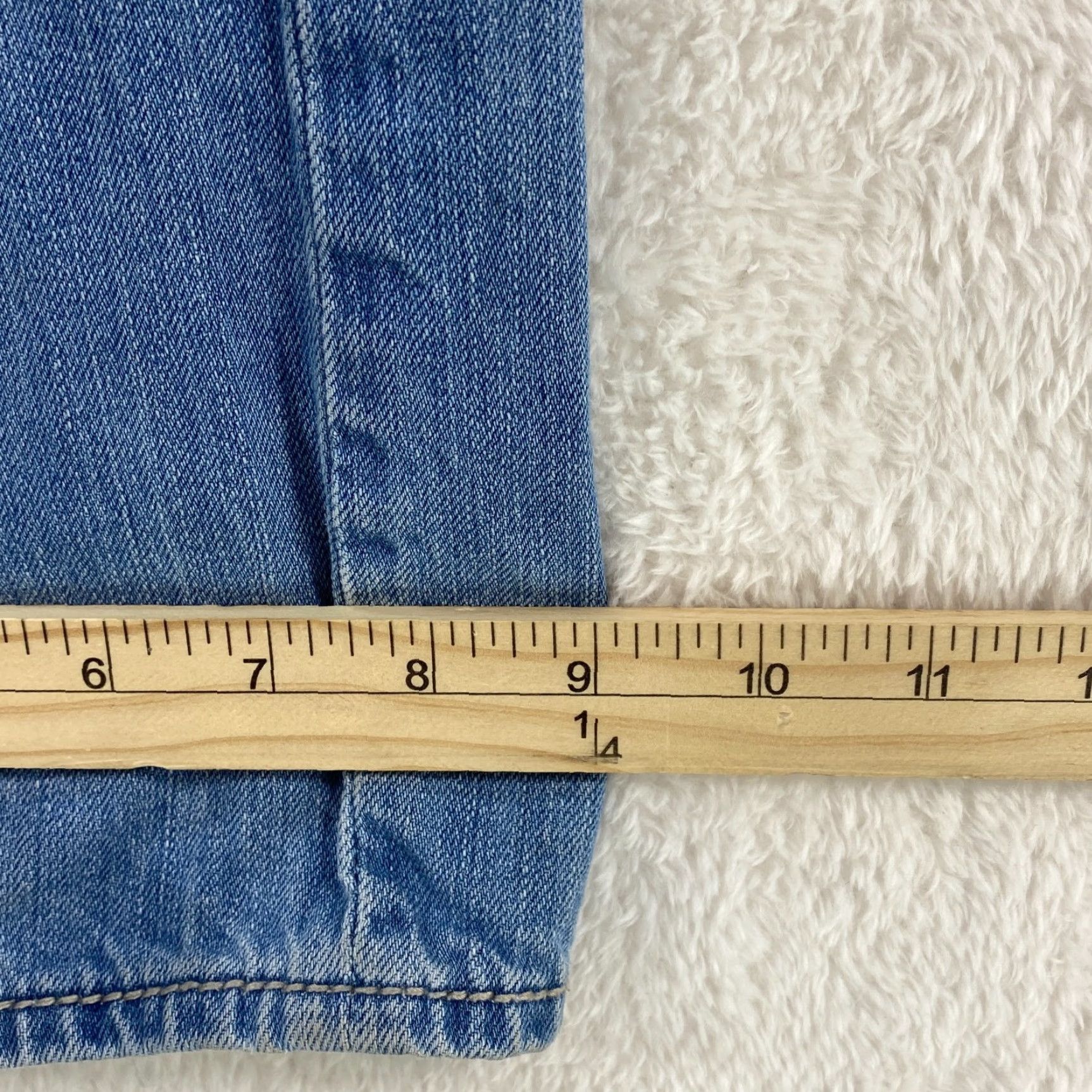 Vintage Buckle Buckle BKE Derek Jeans 34 R Distressed Denim Blue Embroidered Thick Stitch Mens Straight Fit 5-Pocket Design Cotton Denim Size US 34 / EU 50 - 6 Thumbnail