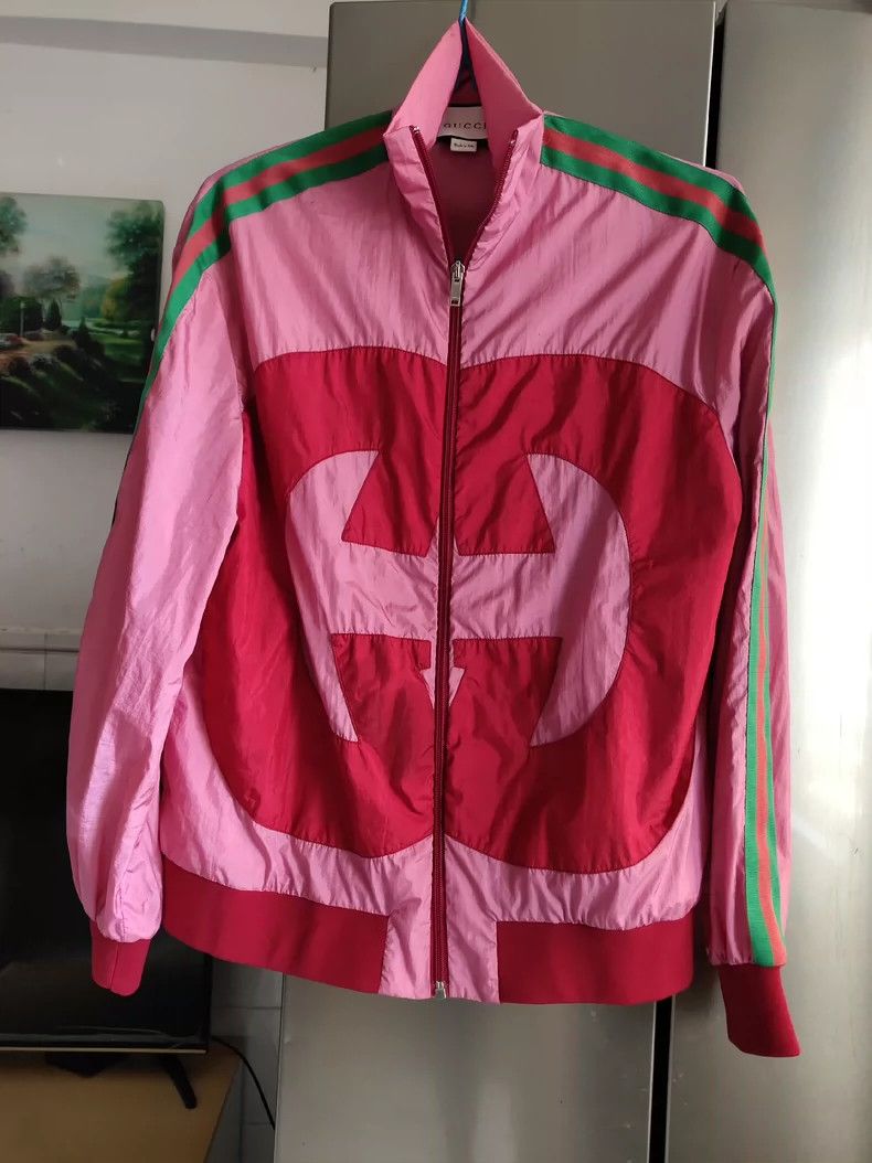 Gucci Big double red G lightweight jacket 2501-Nextarrow