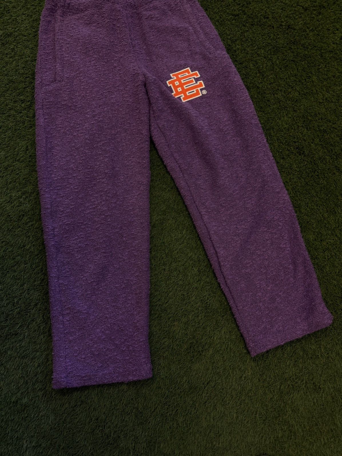 Eric Emanuel Eric Emanuel FW21 Purple Orange Boucle Sweatpants Size (M) Size US 31 - 2 Thumbnail