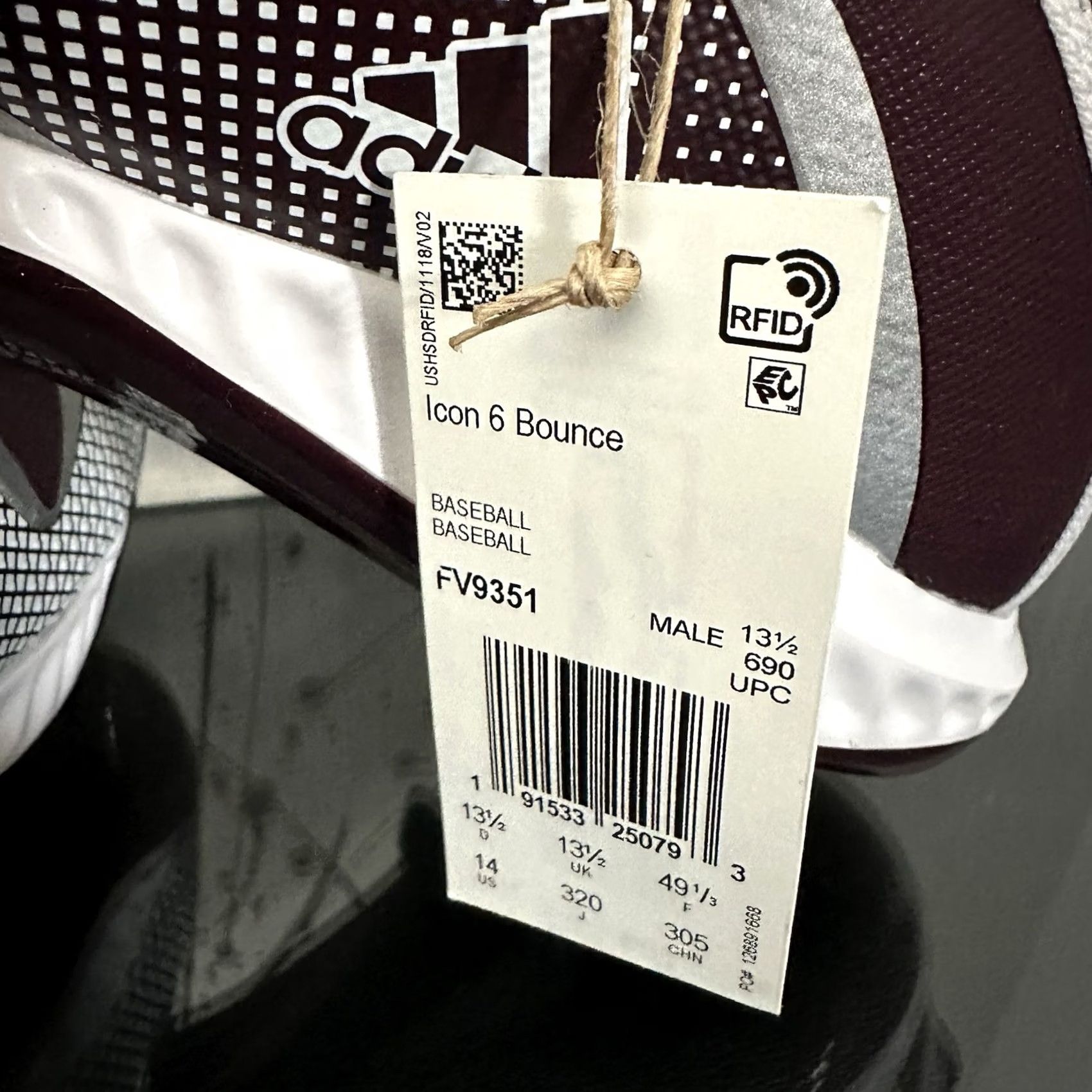 Adidas Adidas Icon 6 GX5835 Basketball Cleats Mens 14 Maroon White FV9351 Size US 14 / EU 47 - 7 Thumbnail