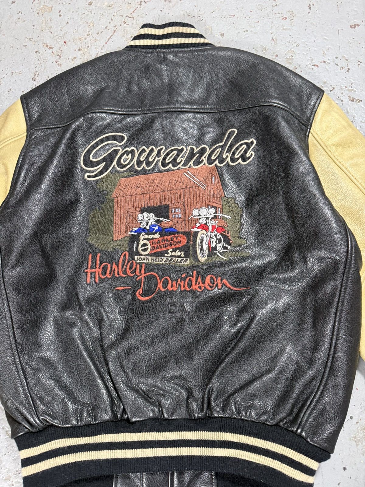 Harley Davidson Insane Vintage Harley Davidson Leather 2 Tone Classic Jacket Size US M / EU 48-50 / 2 - 9 Thumbnail