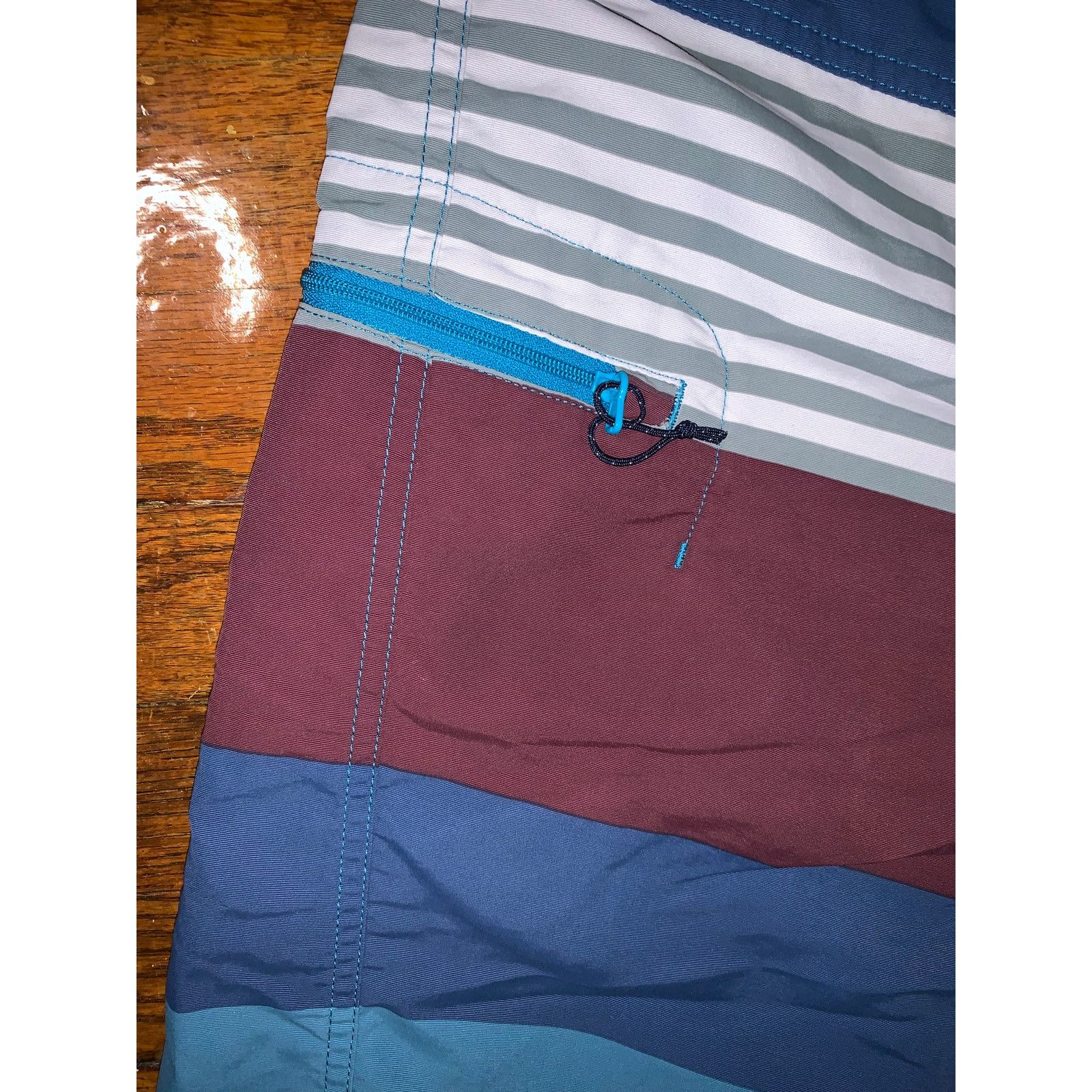 Patagonia Patagonia Wavefarer Board Shorts 38 Striped Nylon Swim Trunk Size US 38 / EU 54 - 3 Thumbnail
