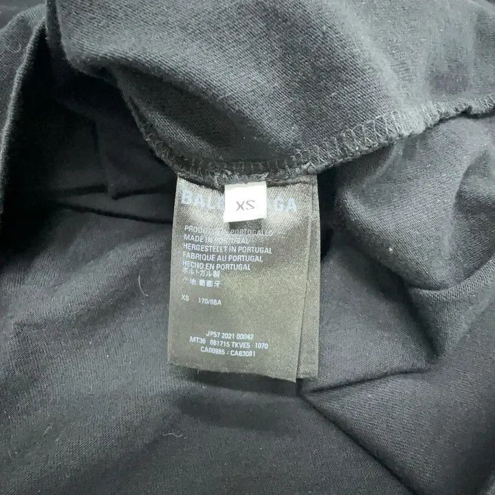 Balenciaga Balenciaga Balenciaga Black Short Sleeve TShirt with Print Size US XS / EU 42 / 0 - 5 Thumbnail