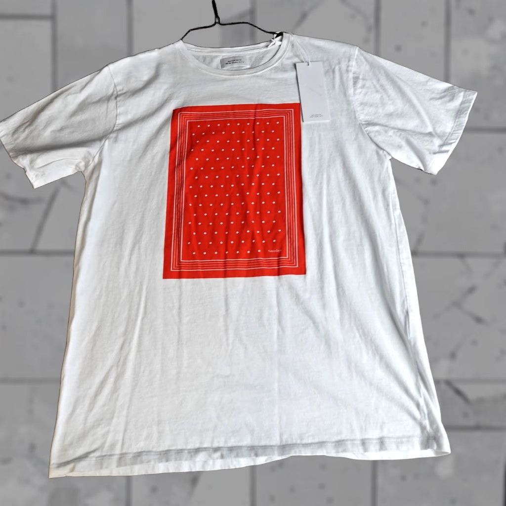Saturdays NYC Saturdays NYC Mens Shirt Large White Bandana Short Sleeve NEW Size US L / EU 52-54 / 3 - 1 Thumbnail