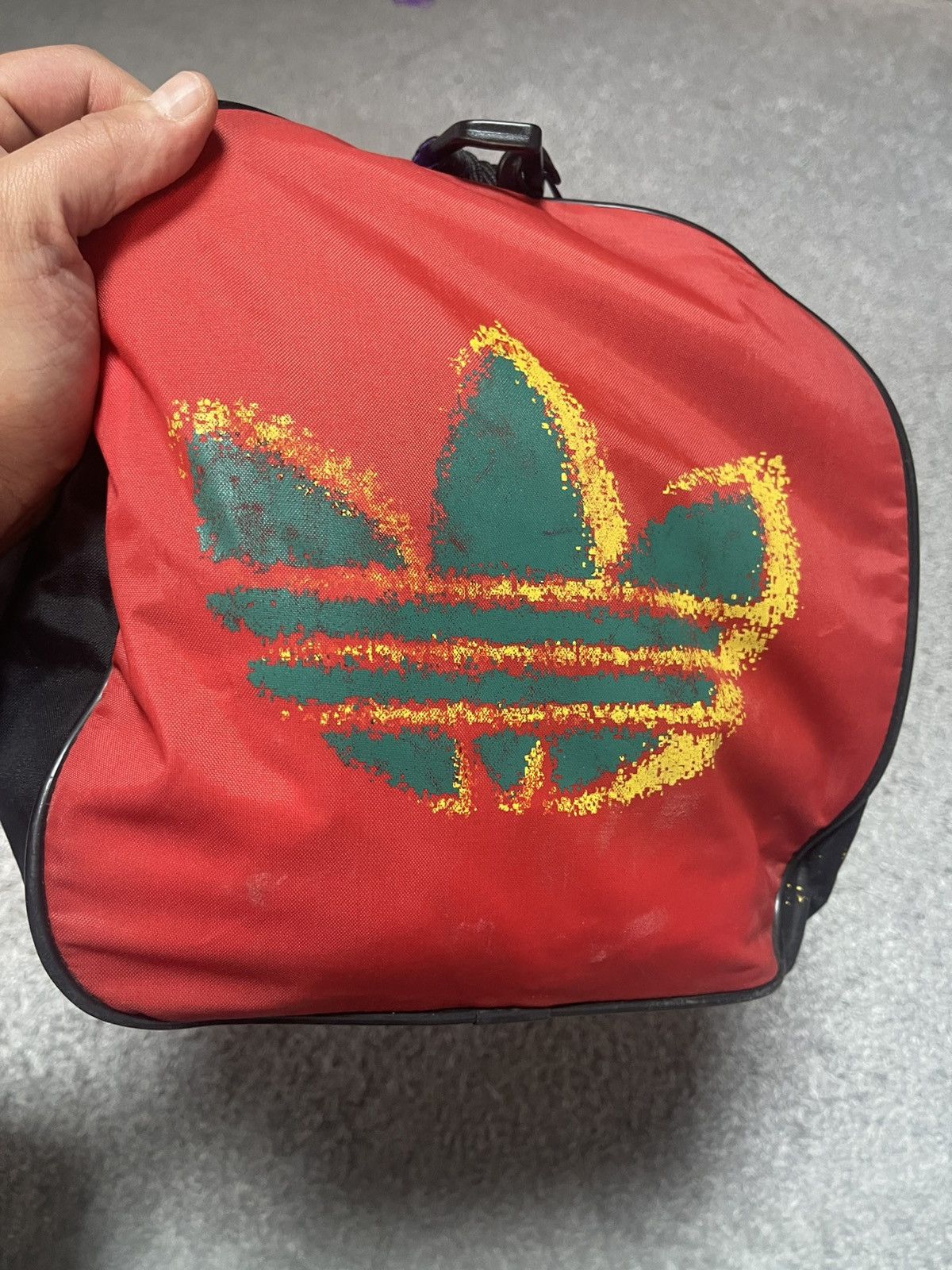 Adidas Adidas Retro 80-90 Rare Duffle Bag Size ONE SIZE - 14 Thumbnail