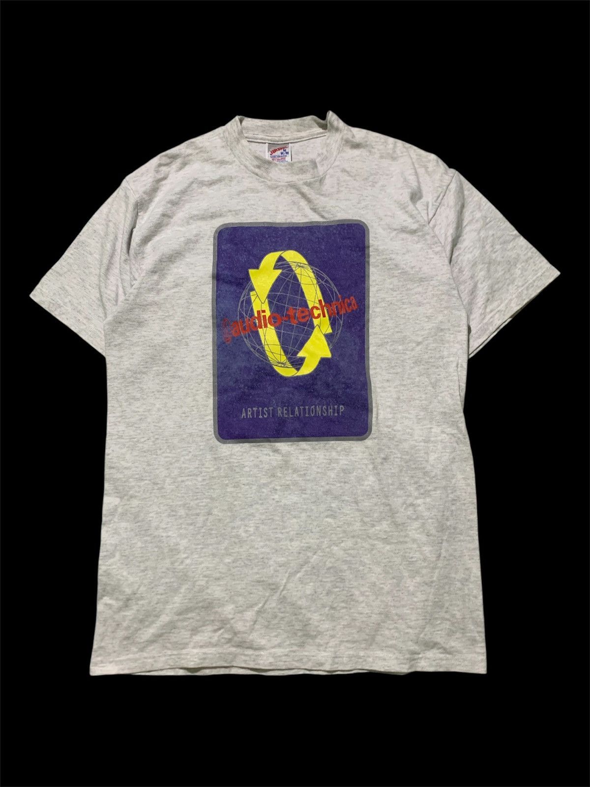 Vintage Vintage 90s Audio Tachinca Raver Brand T Shirt Size US M / EU 48-50 / 2 - 1 Thumbnail