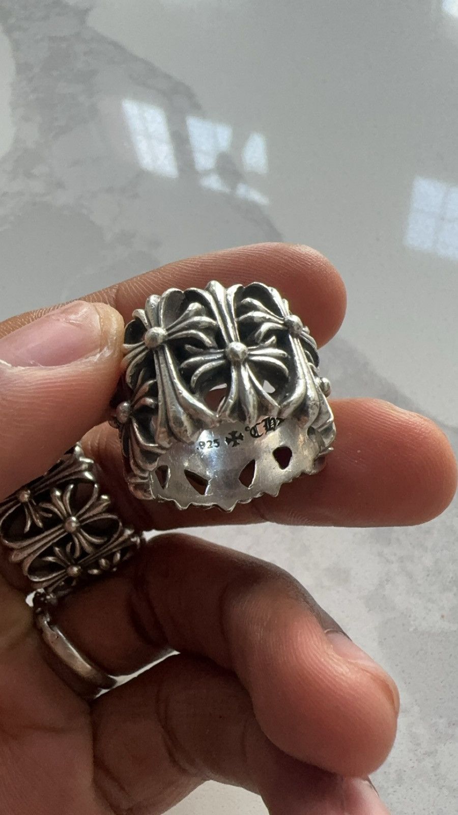 Chrome Hearts Chrome Hearts Cemetery Ring Size ONE SIZE - 2 Thumbnail