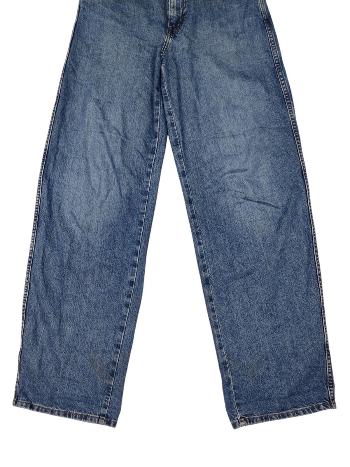 Japanese Brand × Uniqlo Uniqlo U Wide leg distressed Denim jacket Size 29" - 8 Thumbnail