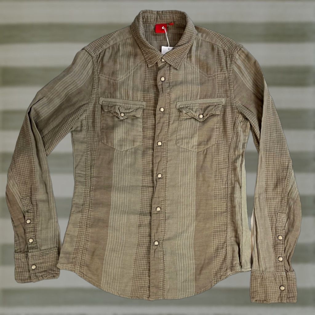 Saks Fifth Avenue Saks Fifth Avenue Men’s Pearl Snap Western Shirt Sz S Size US S / EU 44-46 / 1 - 1 Thumbnail