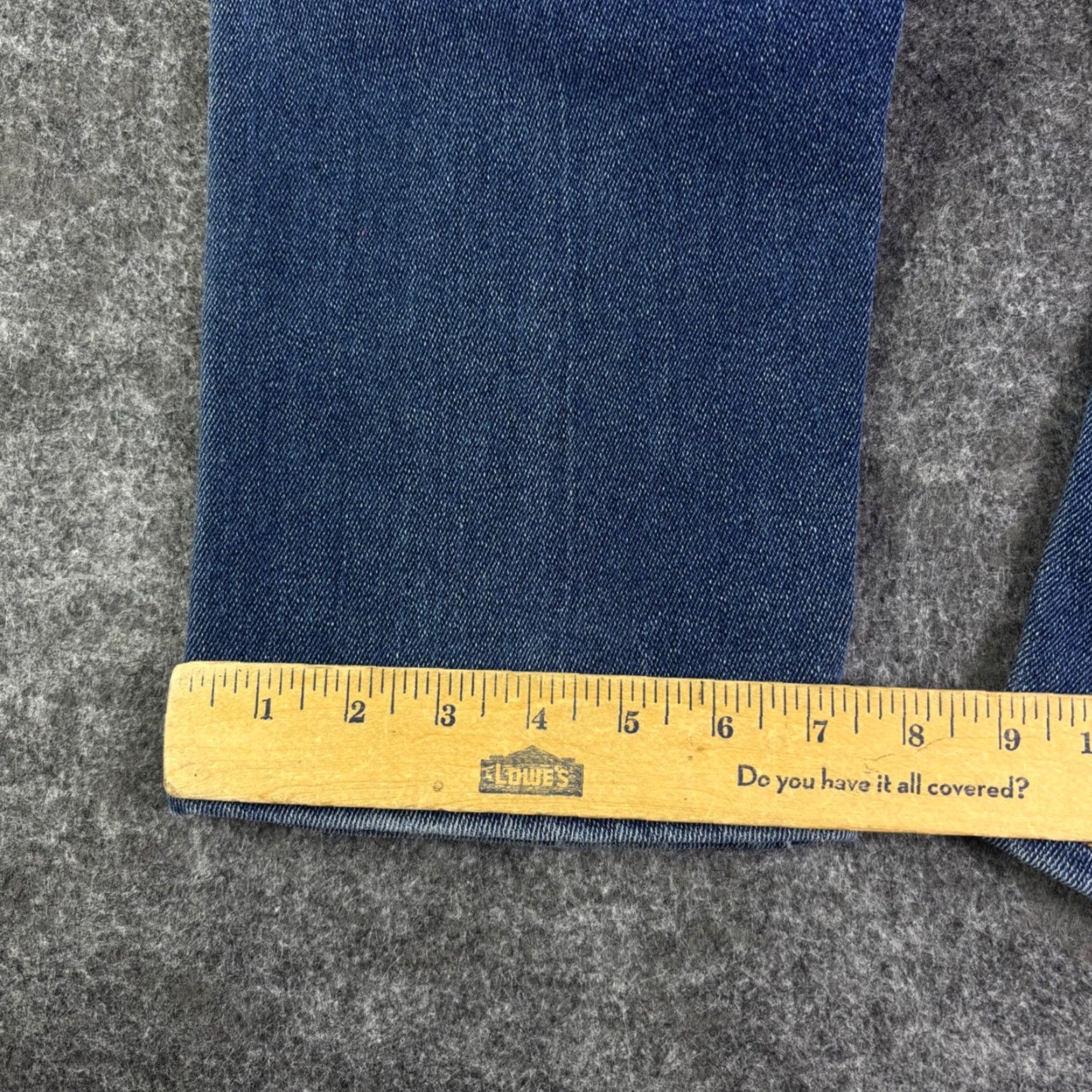 Lee VINTAGE Lee Jeans 5-Pocket High Rise 16P Blue Denim Made in USA Women Size 38" / US 16 / IT 52 - 3 Thumbnail