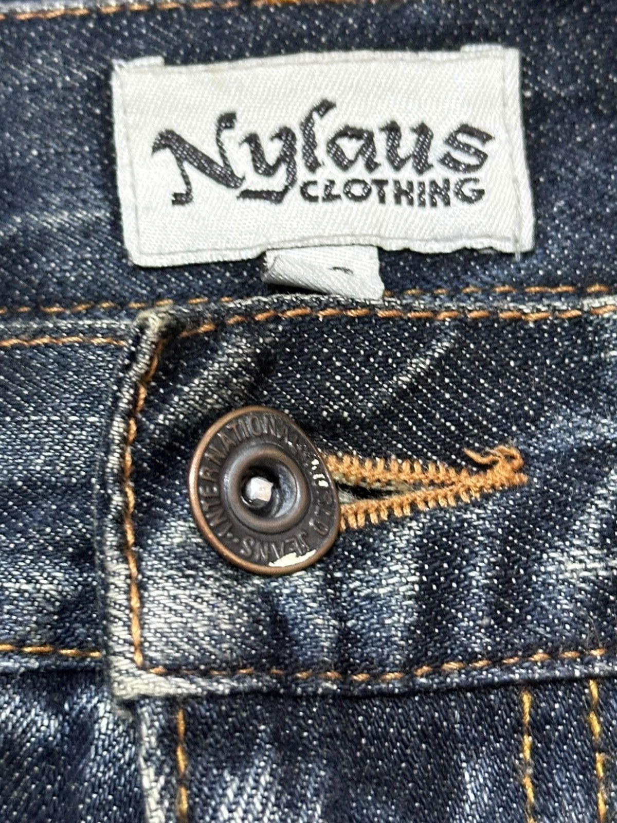 Le Grande Bleu (L.G.B.) Vintage Nylaus Clothing Double Waist Grunge Denim Size US 31 - 8 Thumbnail