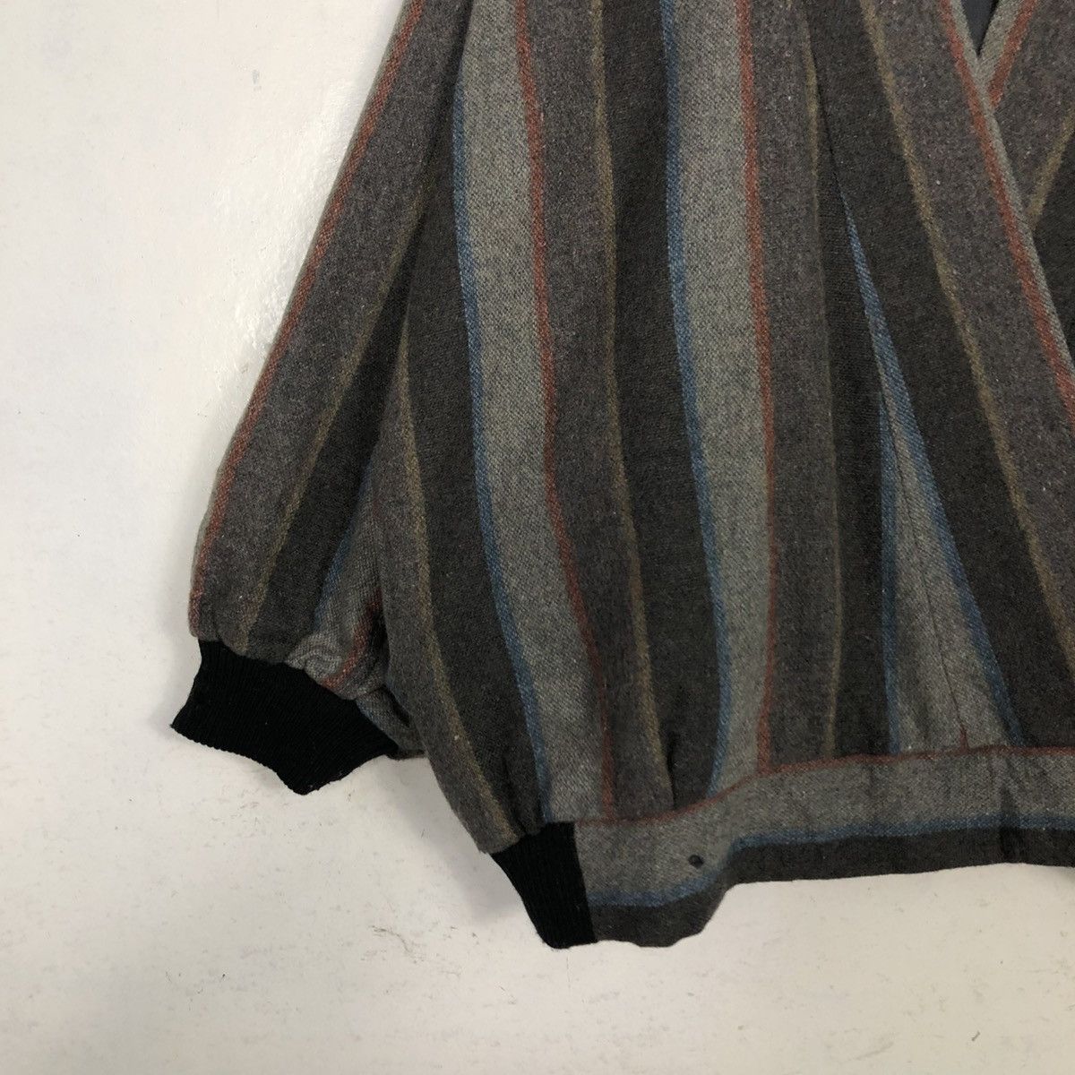 Issey Miyake 💥VINTAGE BOMBER CARDIGAN JACKET STRIPED JAPAN Size US M / EU 48-50 / 2 - 6 Thumbnail