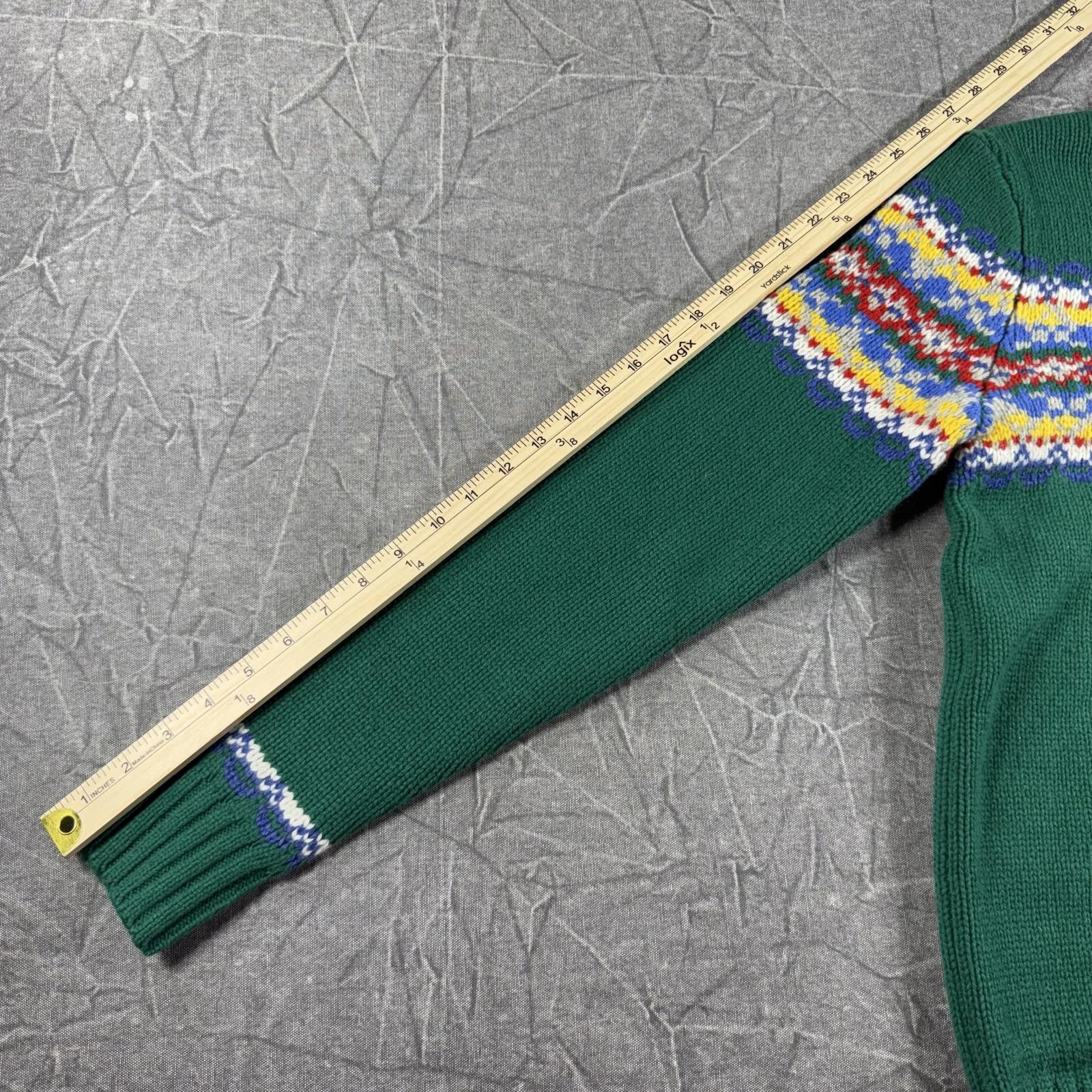 Boden Boden Sweater Men's XS Green 1/4 Zip Wool Holiday Size US XS / EU 42 / 0 - 5 Thumbnail