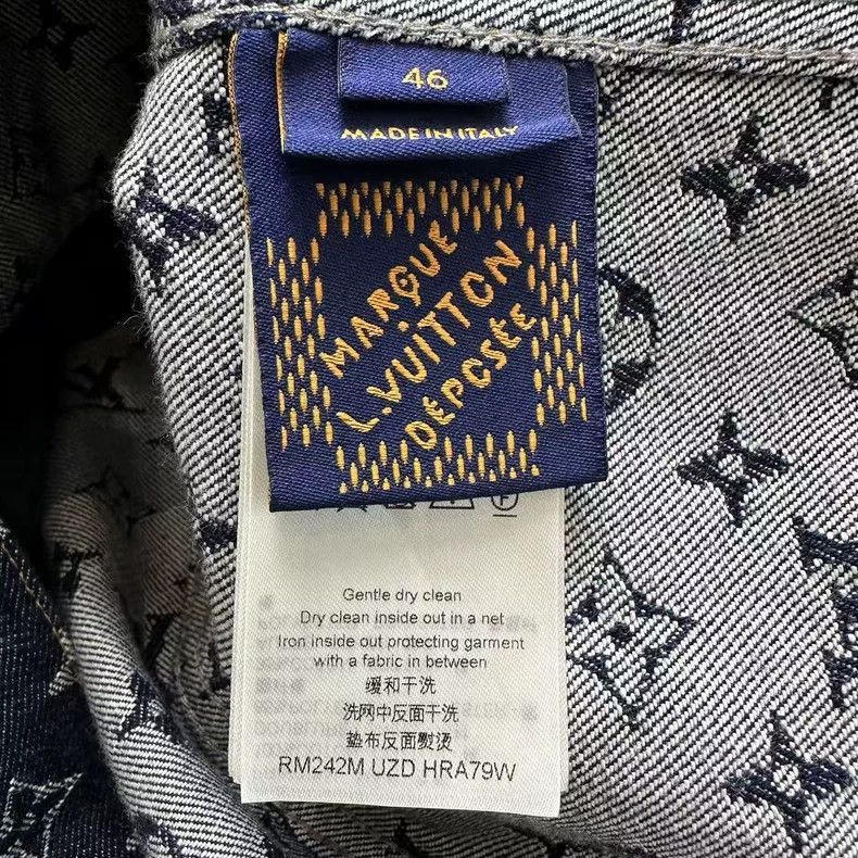 Louis Vuitton Louis Vuitton Denim Jacket with Monogram Pattern-2506 Size US L / EU 52-54 / 3 - 4 Thumbnail