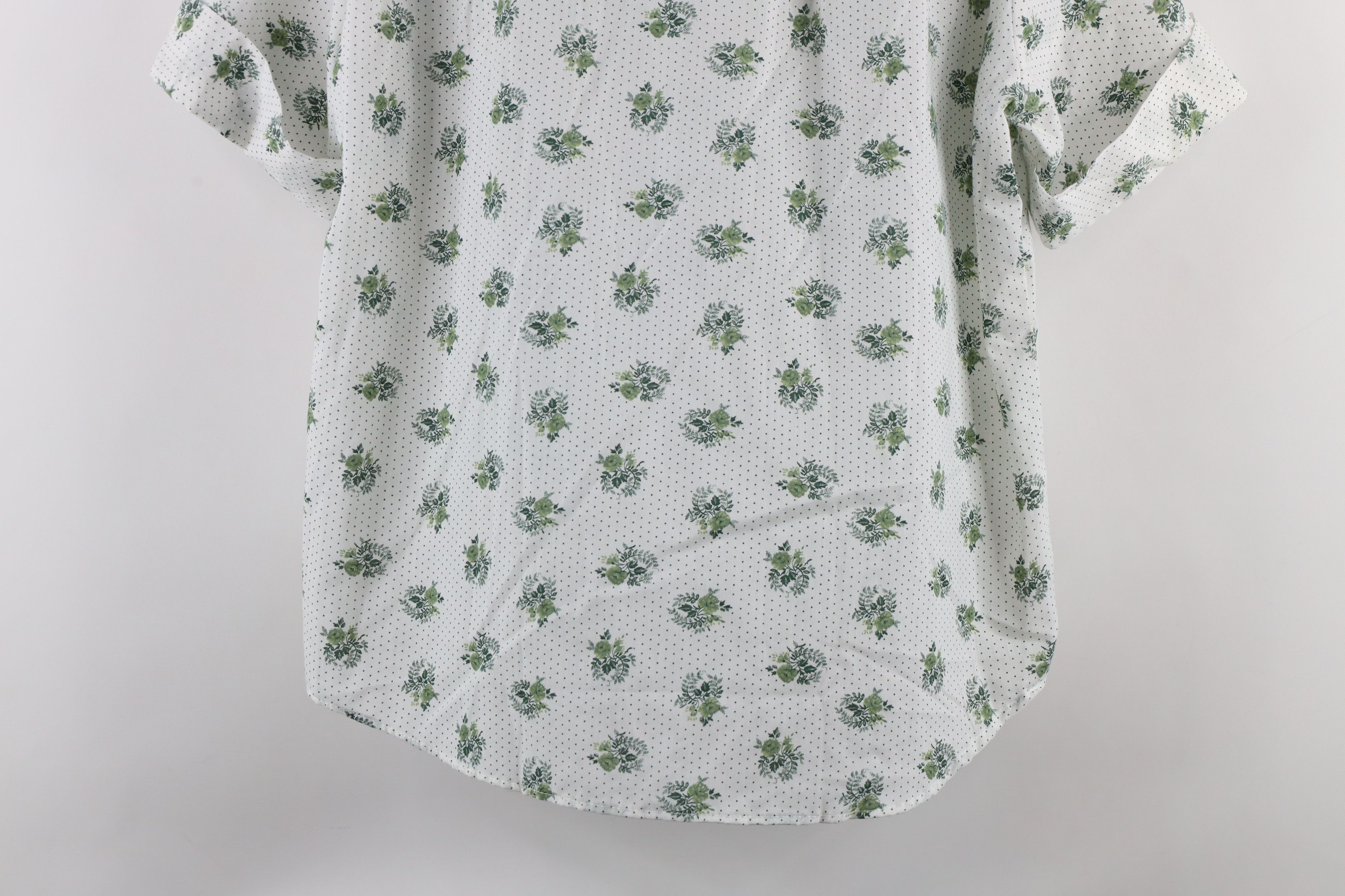 Vintage Vintage 60s Rockabilly Flower Looped Collar Button Shirt USA Size L / US 10 / IT 46 - 9 Thumbnail