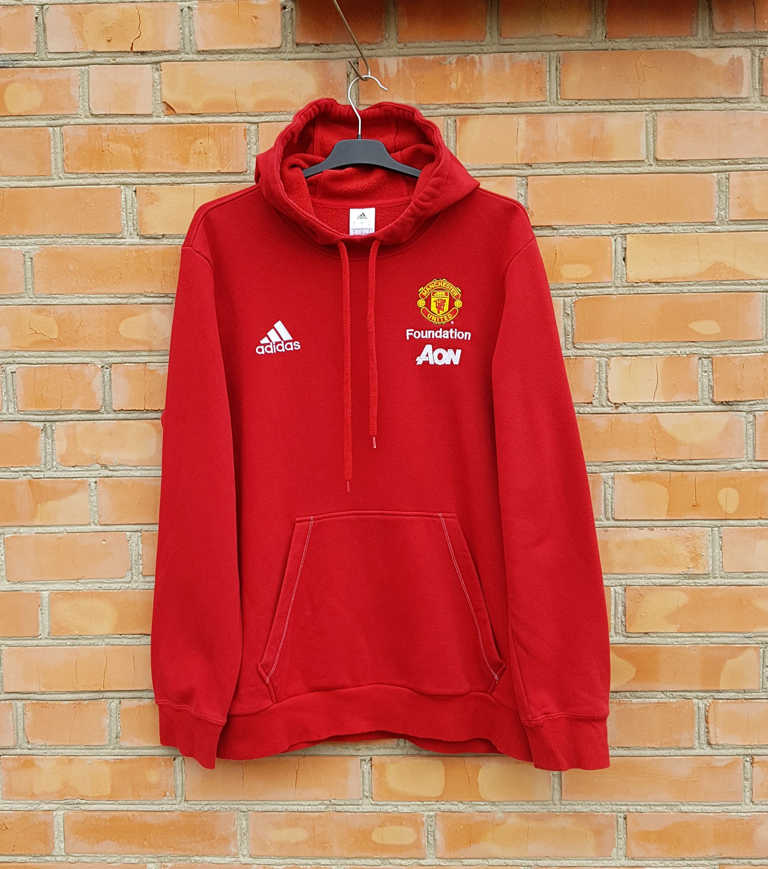 Adidas Adidas Manchester United Soccer Football Sweatshirt Hoodie L Size US L / EU 52-54 / 3 - 1 Thumbnail