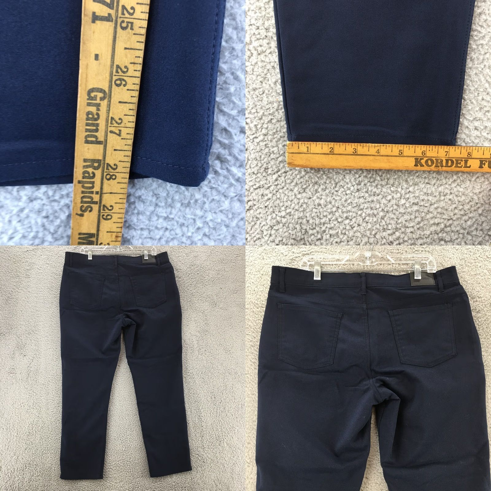 Calvin Klein Calvin Klein Pants Womens 38x30 Blue High Rise Zip Fly Chino Straight Regular Front Flat Vintage: No Size 26" / US 2 / IT 38 - 8 Thumbnail