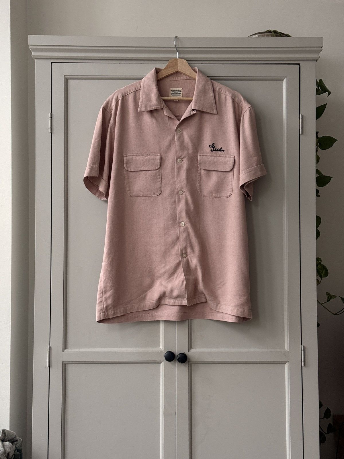 Pherrow's Pherrows Linen & Silk bowling shirt - Pink Size US XL / EU 56 / 4 - 1 Thumbnail
