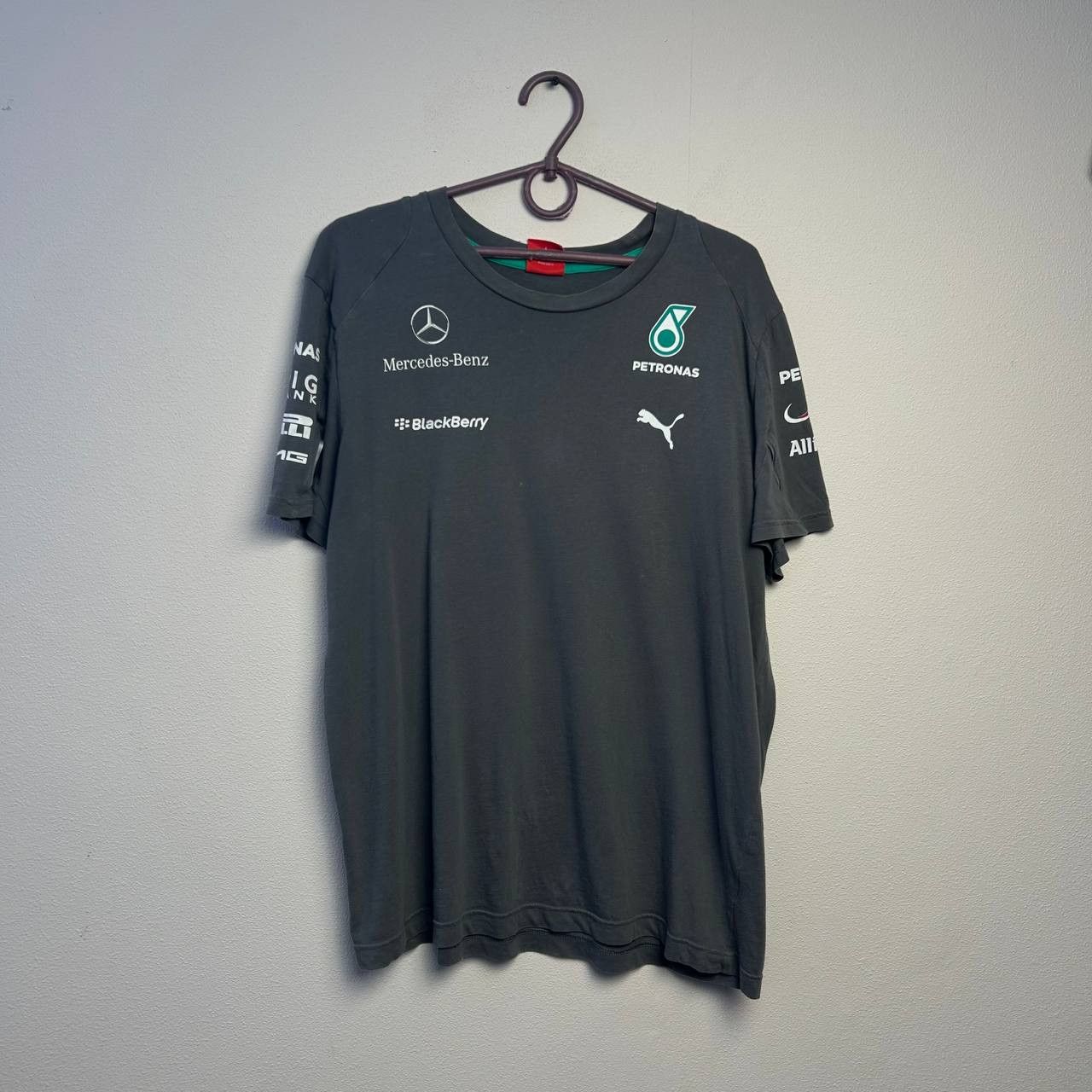 Mercedes-Benz × Puma Mens Puma Mercedes Benz Petronas sponsors racing tee Size US M / EU 48-50 / 2 - 1 Thumbnail