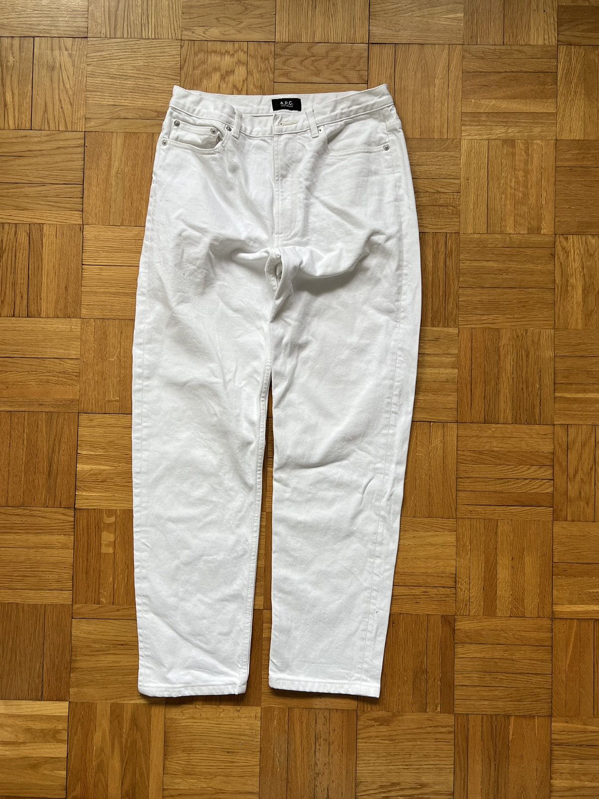A.P.C. Pants A.P.C. Jean Martin Cotton White Size 26" / US 2 / IT 38 - 1 Thumbnail