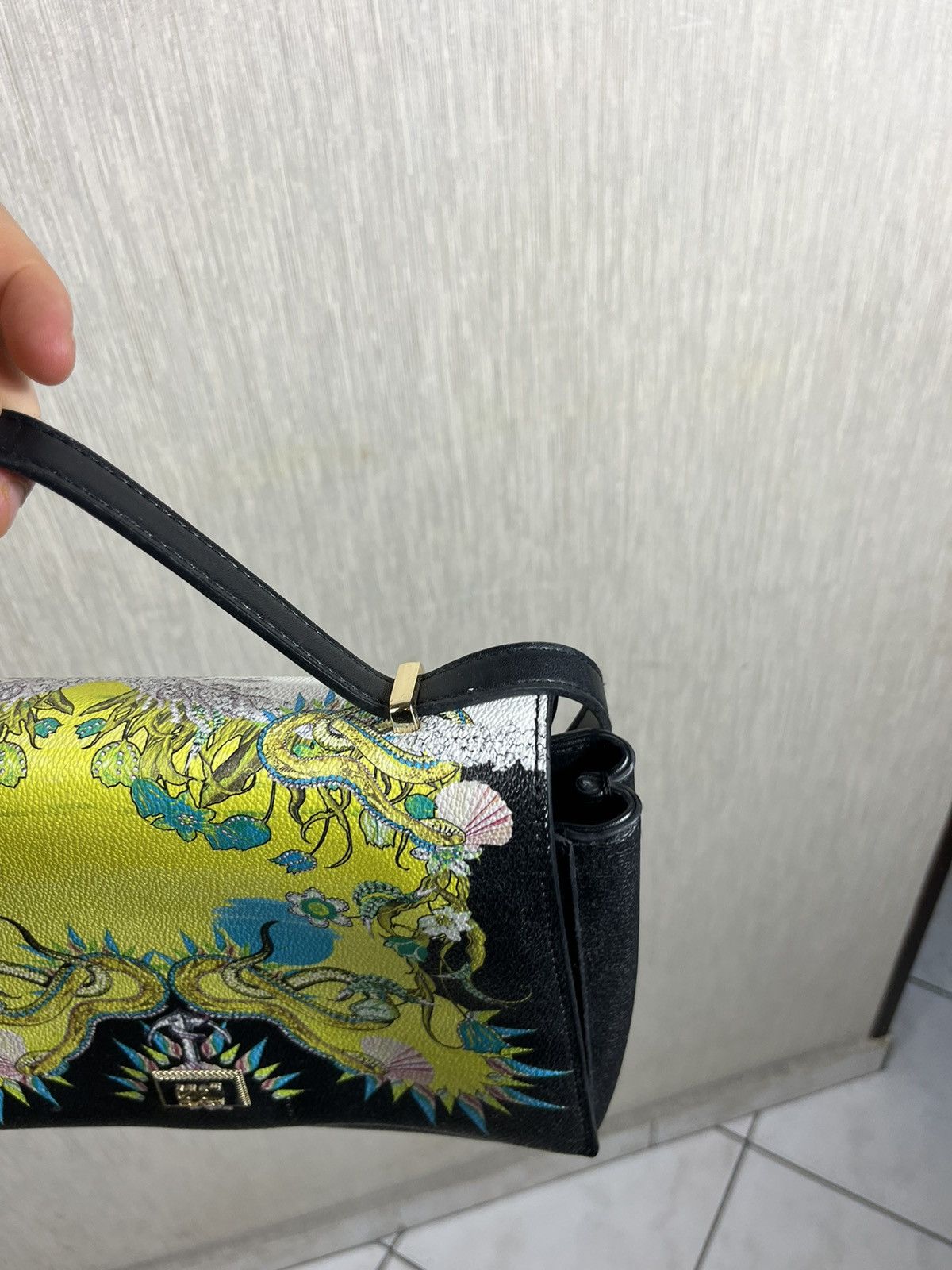 Cavalli Class × Just Cavalli × Roberto Cavalli Cavalli Class ortensia japan floral painted print bag Size ONE SIZE - 5 Thumbnail