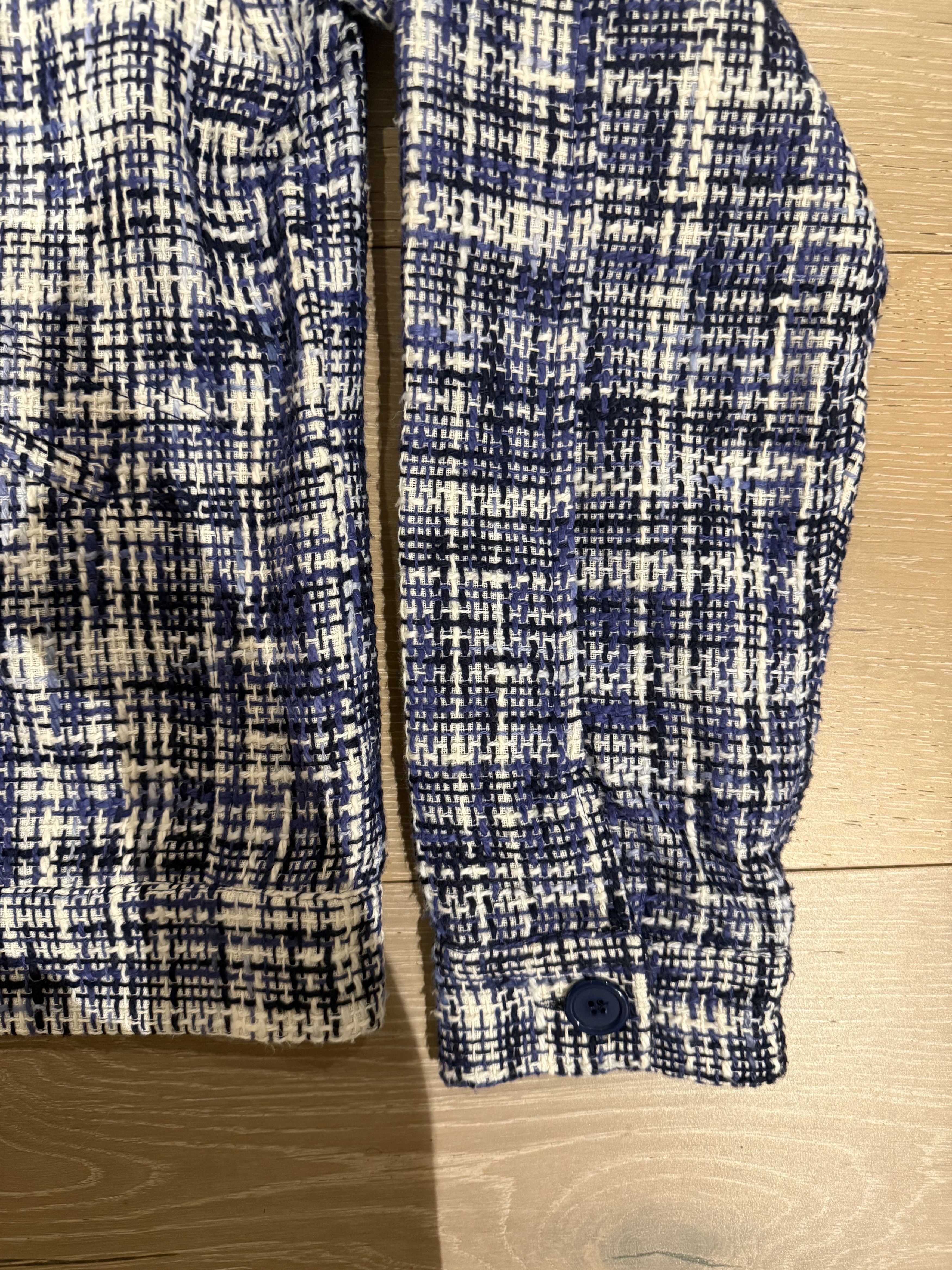 Libero 💚 Libero Azzurro Tweed Blouson Large NEW Size US L / EU 52-54 / 3 - 10 Thumbnail