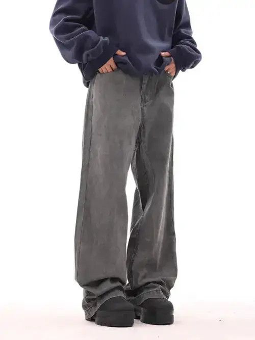 Japanese Brand × Jean Retro street bootcut casual straight jeans Size US 32 / EU 48 - 3 Thumbnail