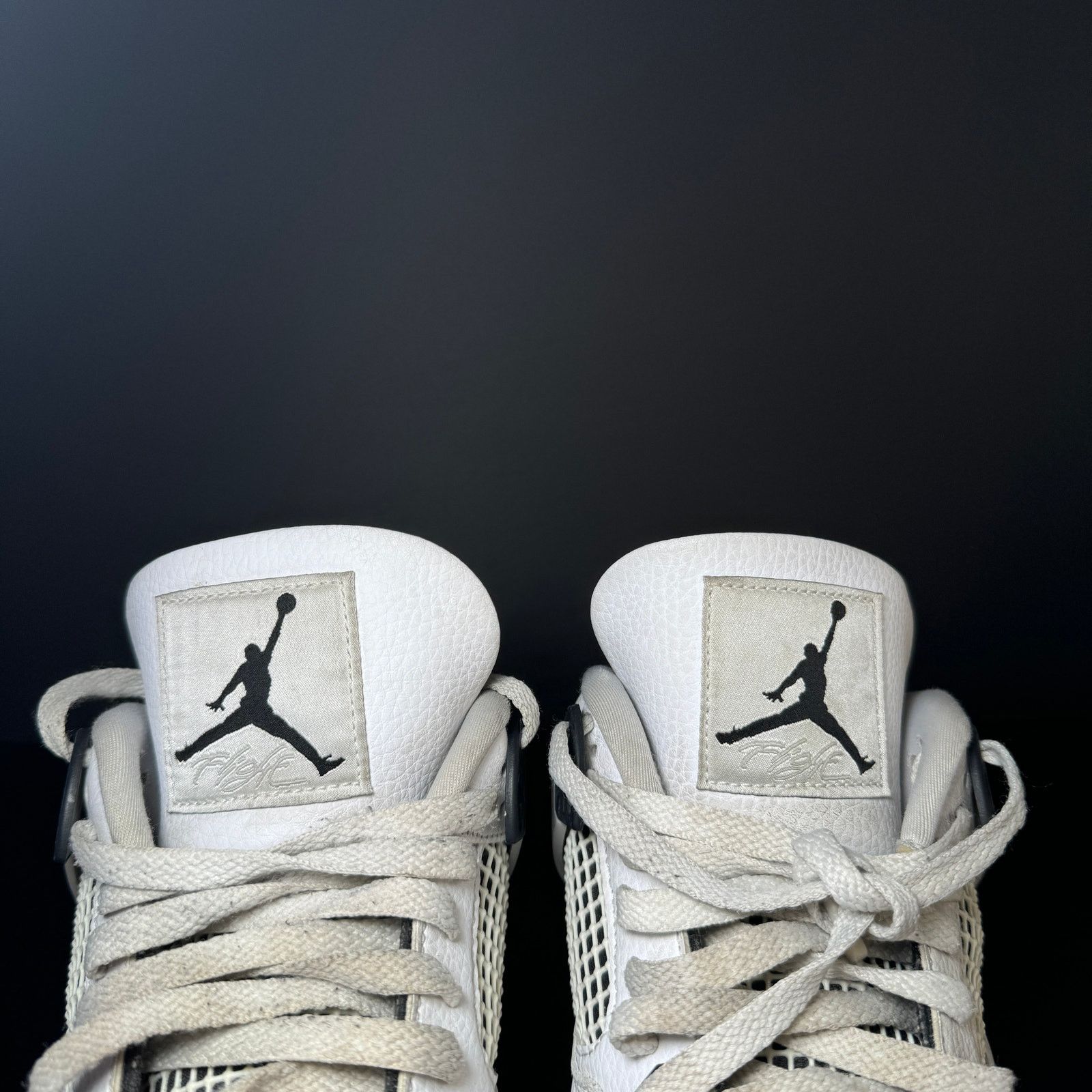 Jordan Brand × Nike Size 11.5 Nike Air Jordan 4 Retro Military Black Men's Shoes Size US 11.5 / EU 44-45 - 5 Thumbnail