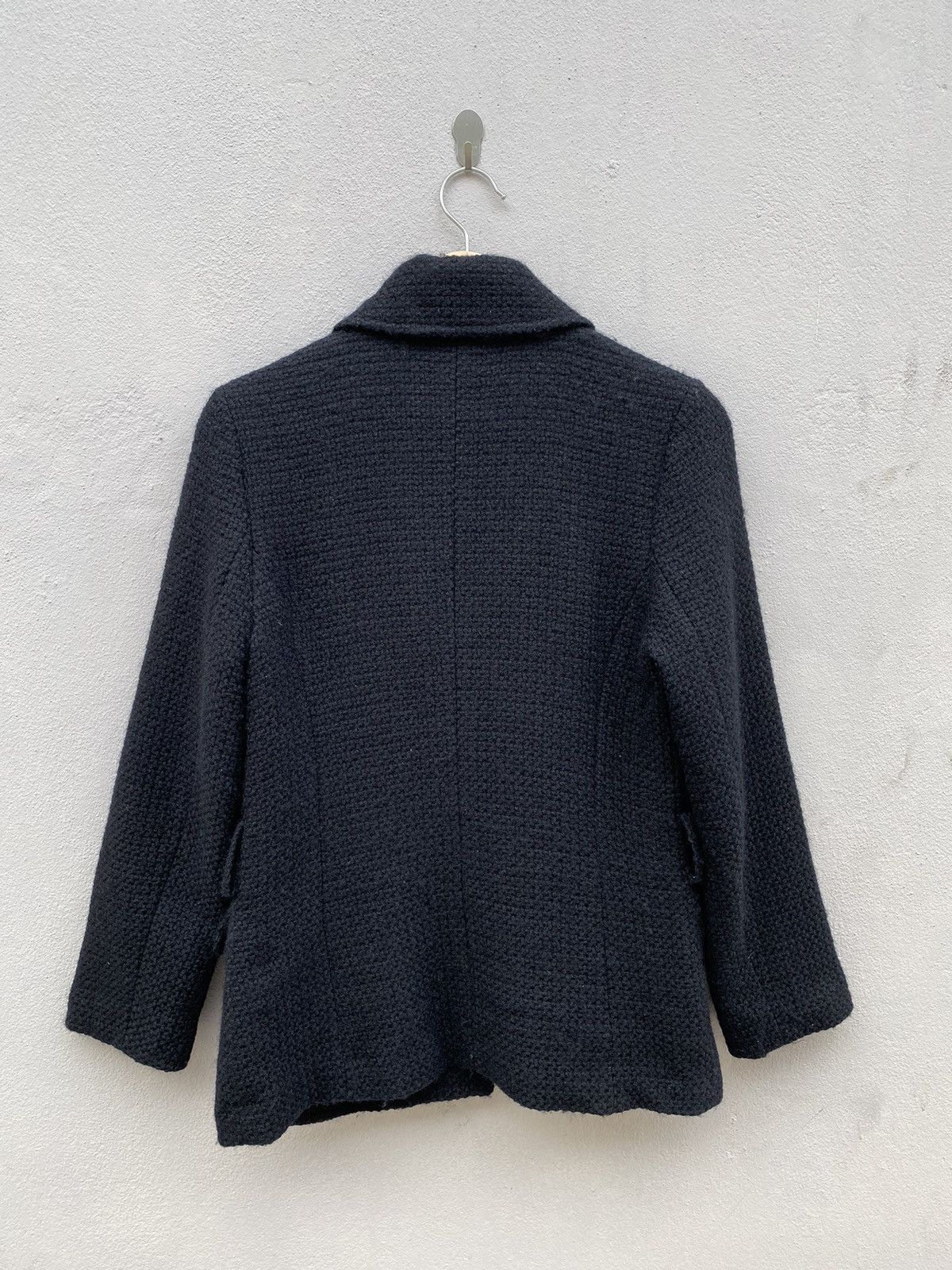 Japanese Brand MARY QUANT LONDON Asymmetrical Pockets Tweed Coat Japan Made Size M / US 6-8 / IT 42-44 - 14 Thumbnail