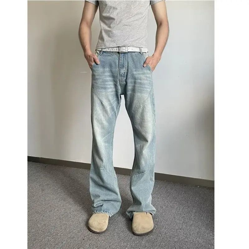 Japanese Brand × Jean Retro loose slightly flared wide leg jeans Size US 32 / EU 48 - 6 Thumbnail