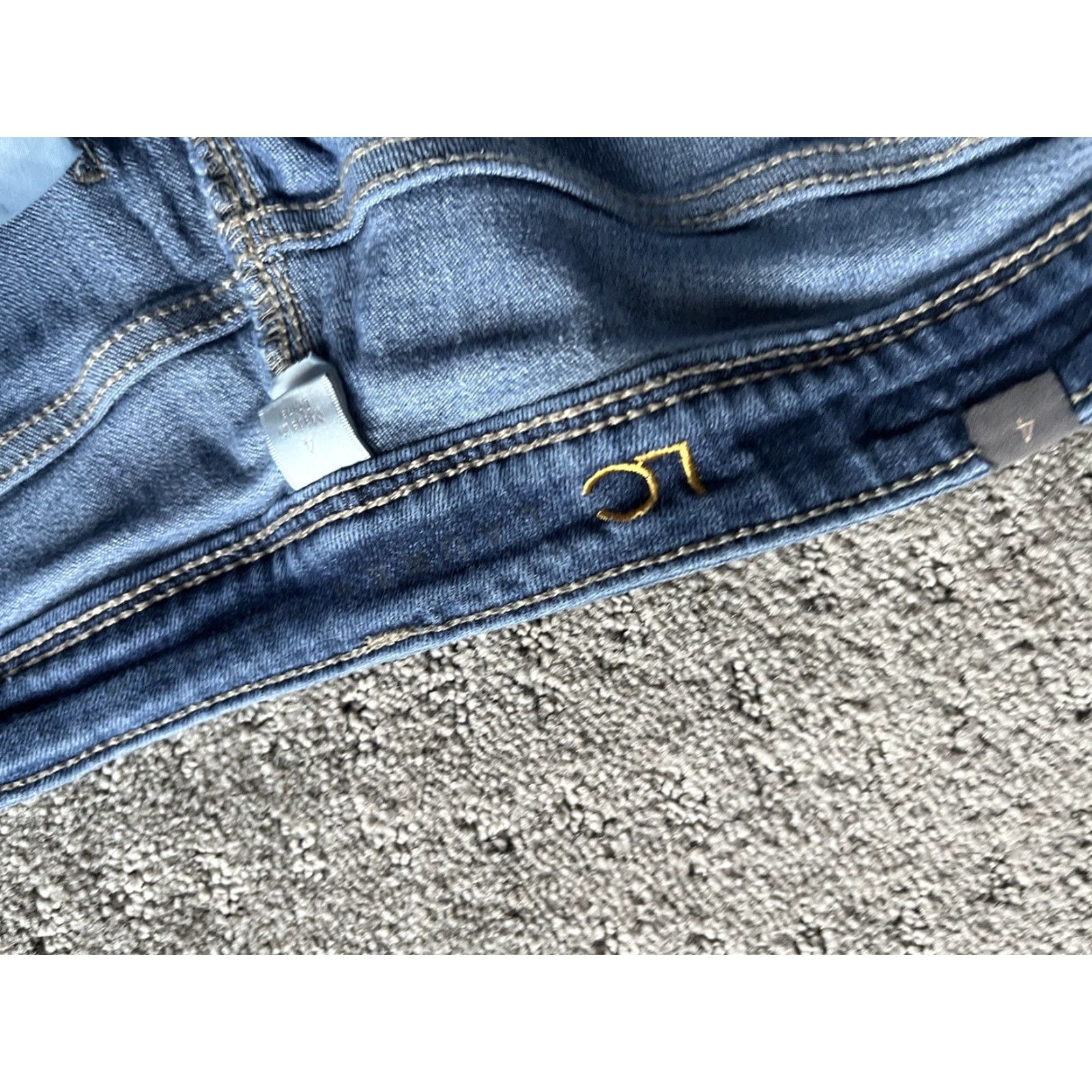 Vintage LC Lauren Conrad Women Pants Skinny Stretch Dark Wash Blue Size 4 Size 27" / US 4 / IT 40 - 5 Thumbnail