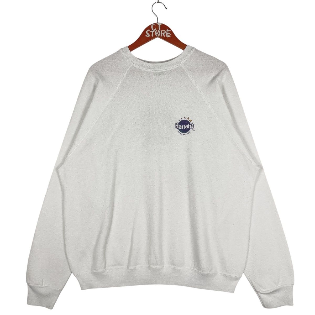 Tultex 90s Harrah Reno Casino Crewneck Sweatshirt Size XL Size US XL / EU 56 / 4 - 2 Thumbnail