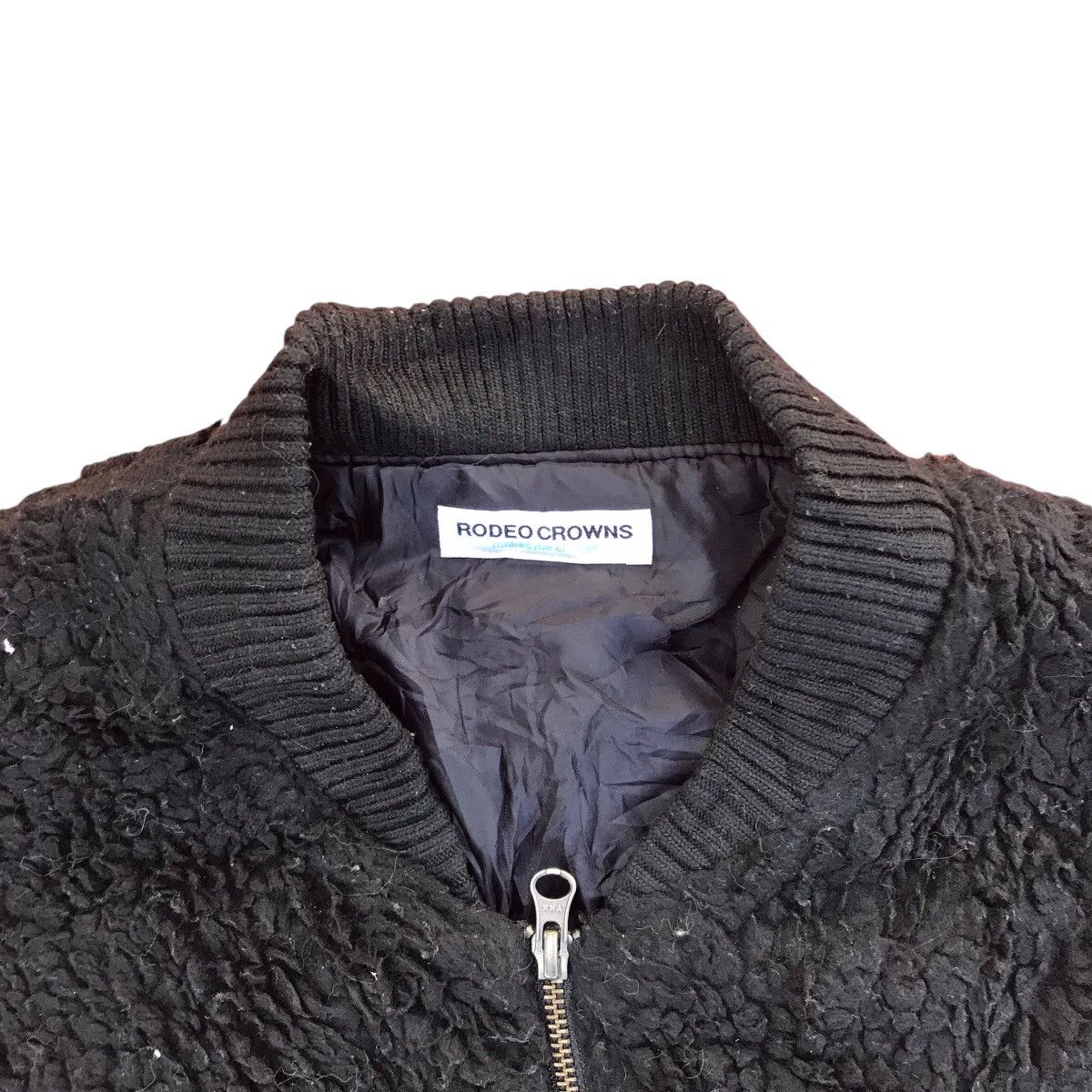 14th Addiction × Japanese Brand × Santa Cruz Skateboards VINTAGE RODEO CROWNS SKATE FUR BOMBERS STYLE JACKET Size US L / EU 52-54 / 3 - 8 Thumbnail
